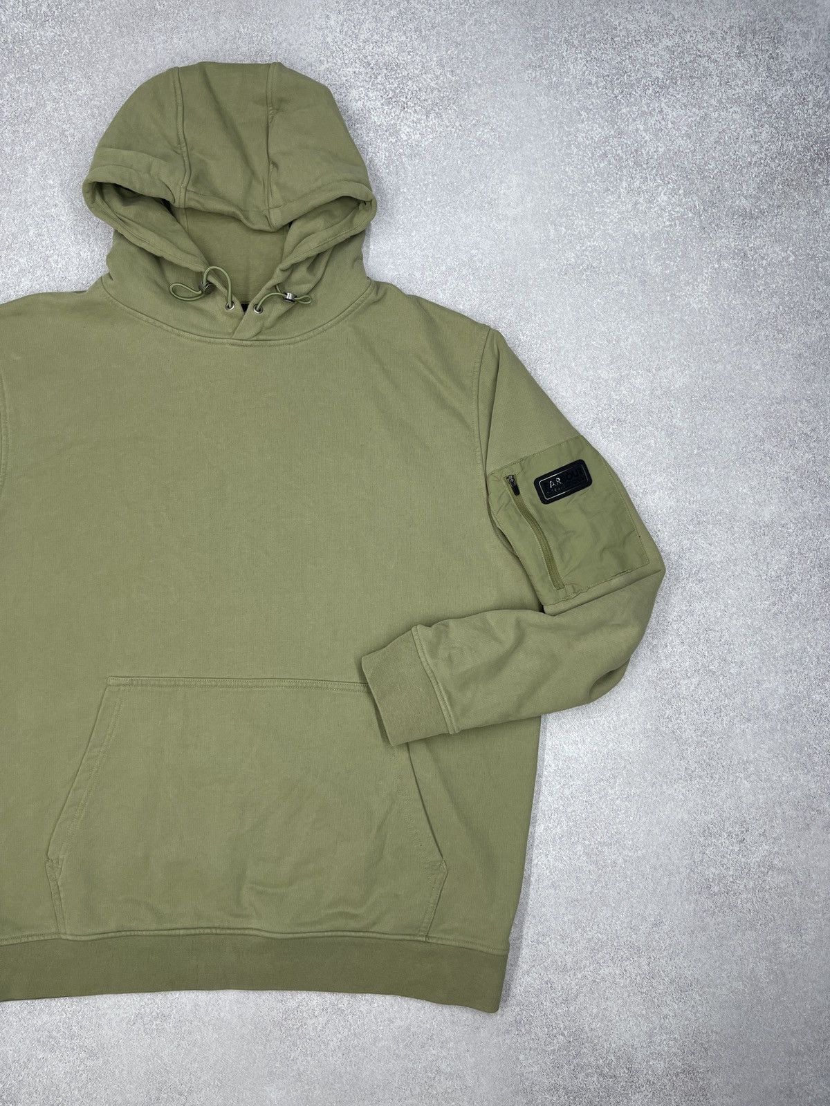 Barbour Mens Barbour International Ewan Hoodie Olive Size US XL / EU 56 / 4 - 4 Thumbnail