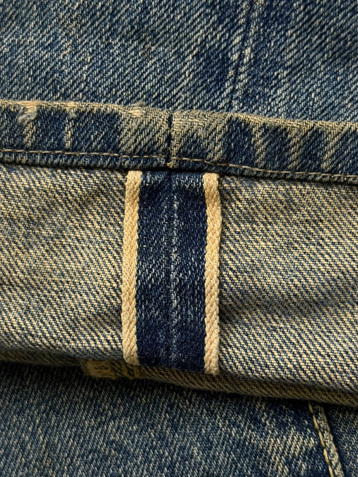 Blue Blue Japan Vintage Blue Way Co.Ltd Japanese Selvedge Denim | W29 Size US 29 - 9 Thumbnail