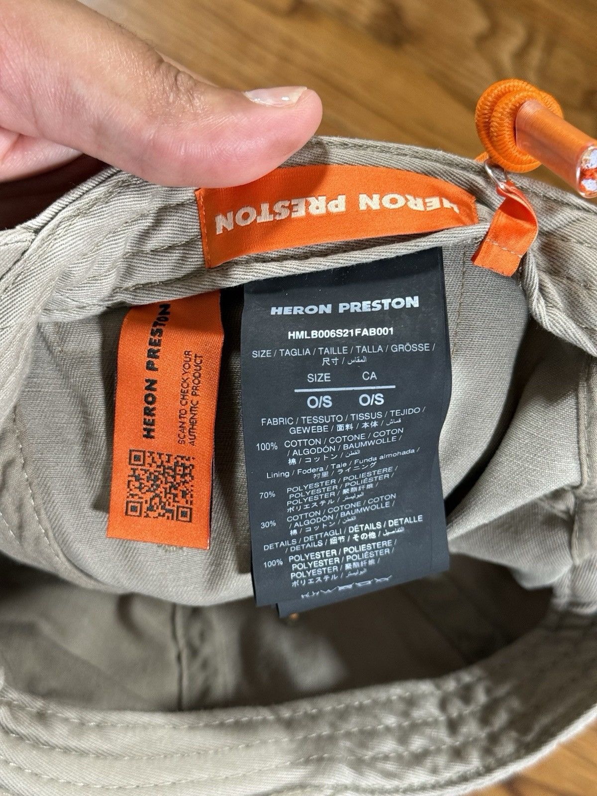 Heron Preston Heron Preston x Caterpillar Patch Baseball Cap Hat Beige Size ONE SIZE - 8 Thumbnail
