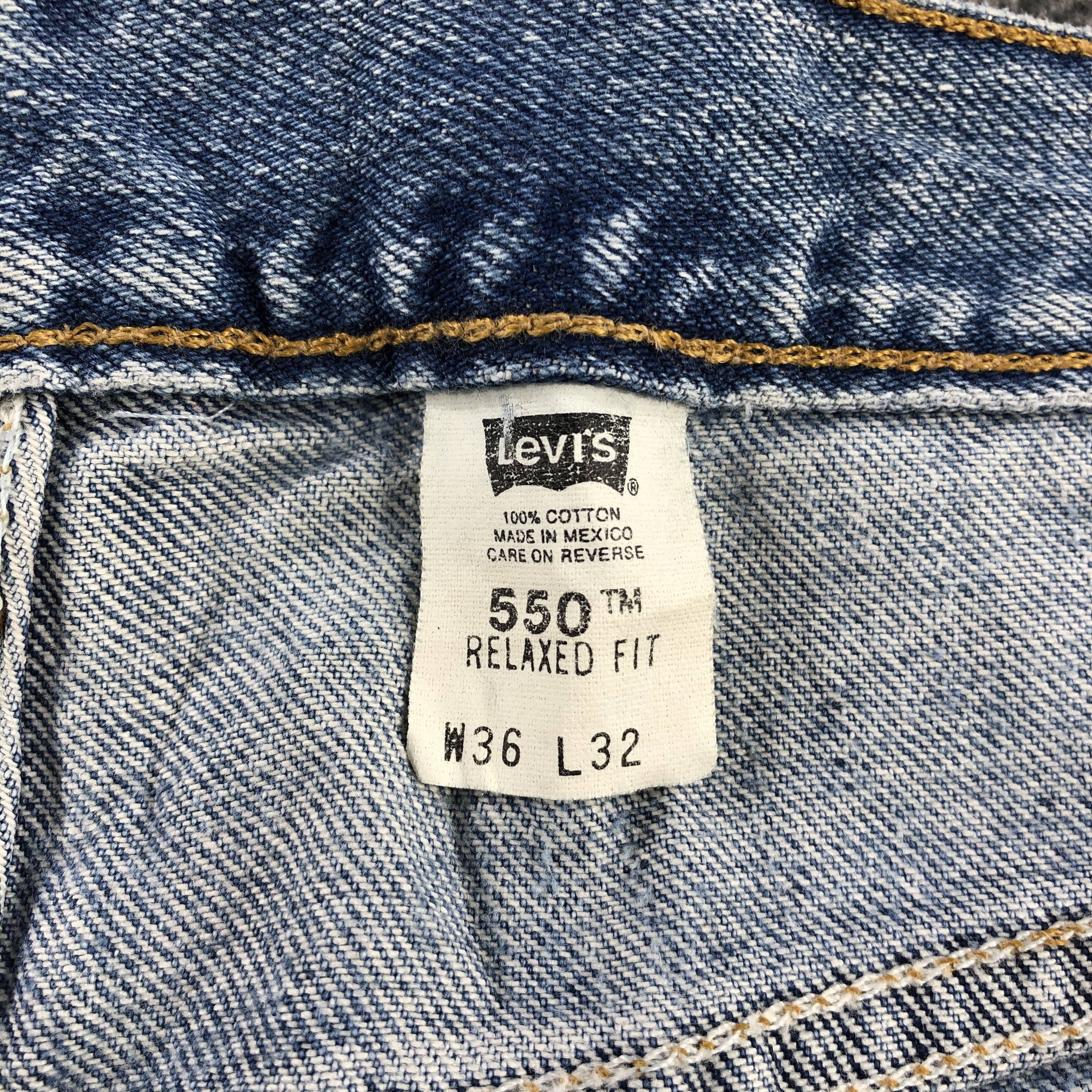Levi's Vintage Levi's 550 Jeans Faded Blue Denim KJ1030 Size US 35 - 11 Thumbnail