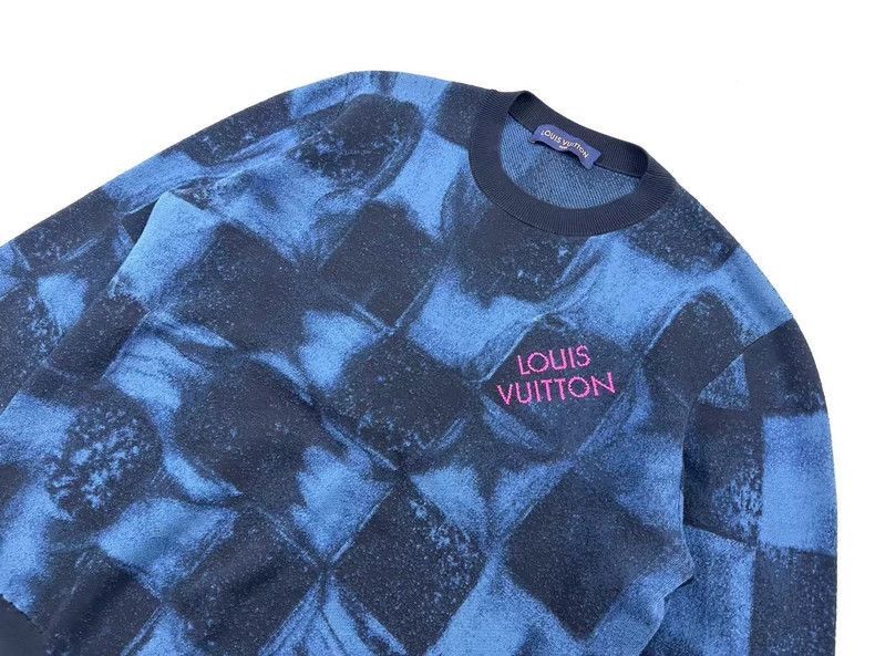 Louis Vuitton Louis Vuitton Checkerboard Knit Sweater -2505 Size US XL / EU 56 / 4 - 3 Thumbnail