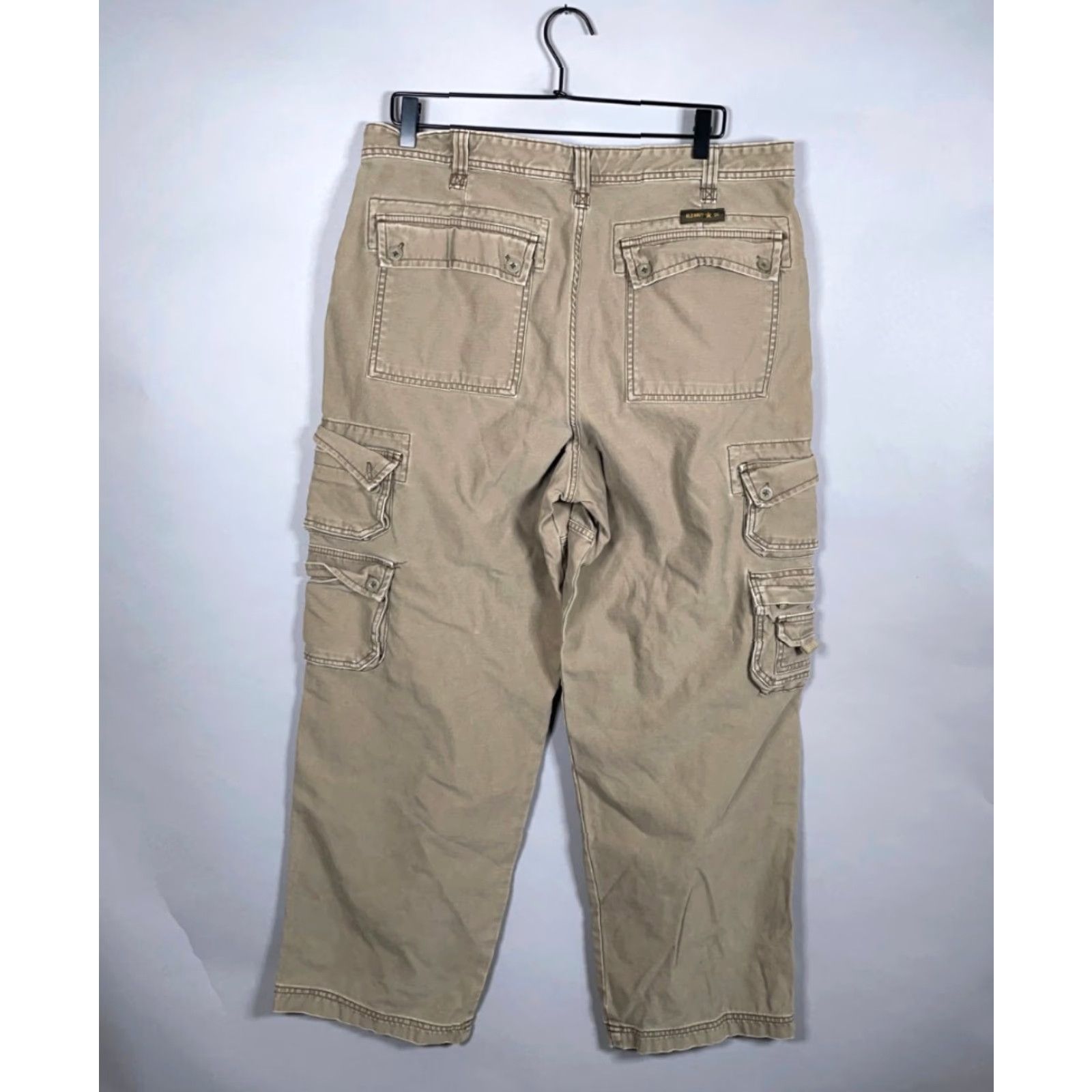 Old Navy VINTAGE Old Navy Men's Cargo Pants 36 x 29 Cotton Retro Military Green Fall Winter Size US 36 / EU 52 - 2 Thumbnail