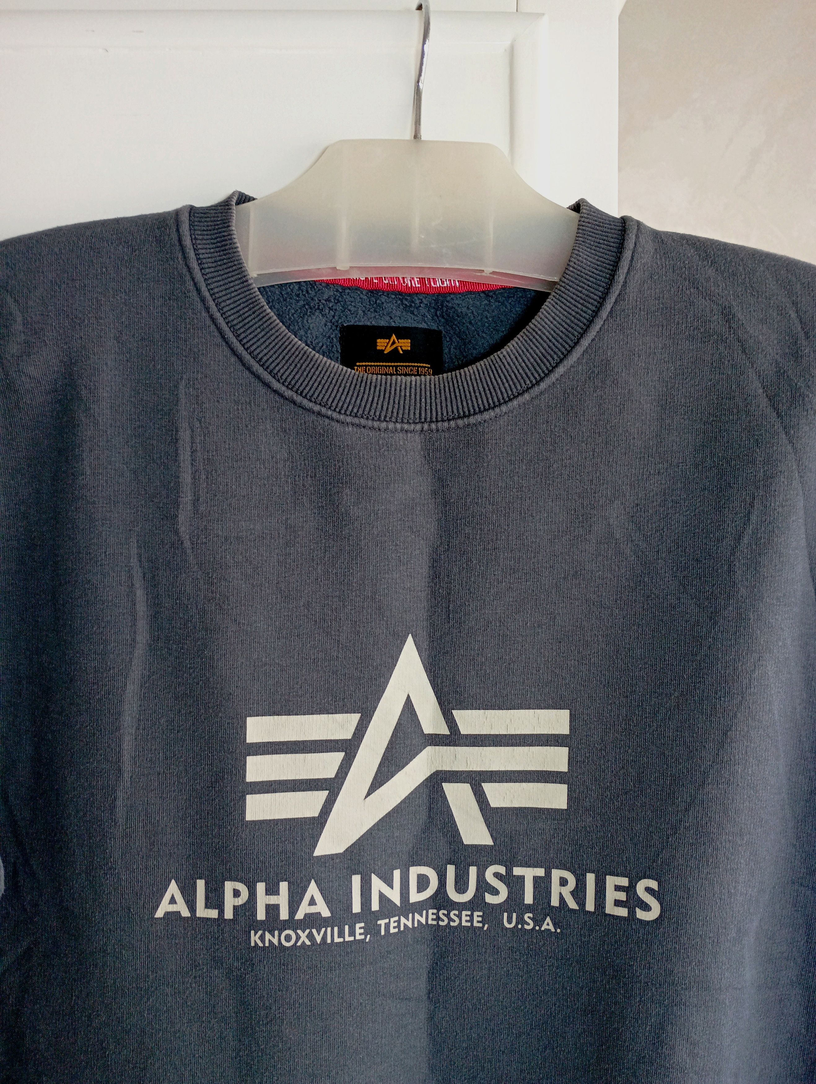 Alpha Industries × Vintage Vintage 90's Alpha Industries Crewneck Size US L / EU 52-54 / 3 - 3 Thumbnail