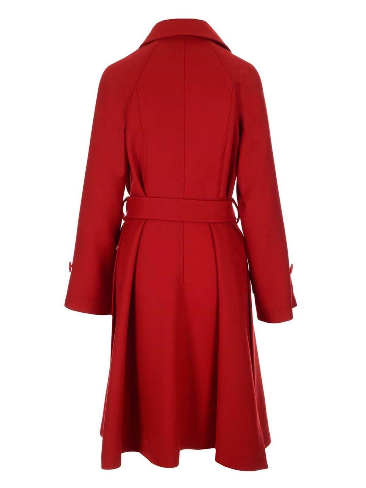 Dolce & Gabbana o1y0825 Trench Coat in Red Size M / US 6-8 / IT 42-44 - 2 Thumbnail