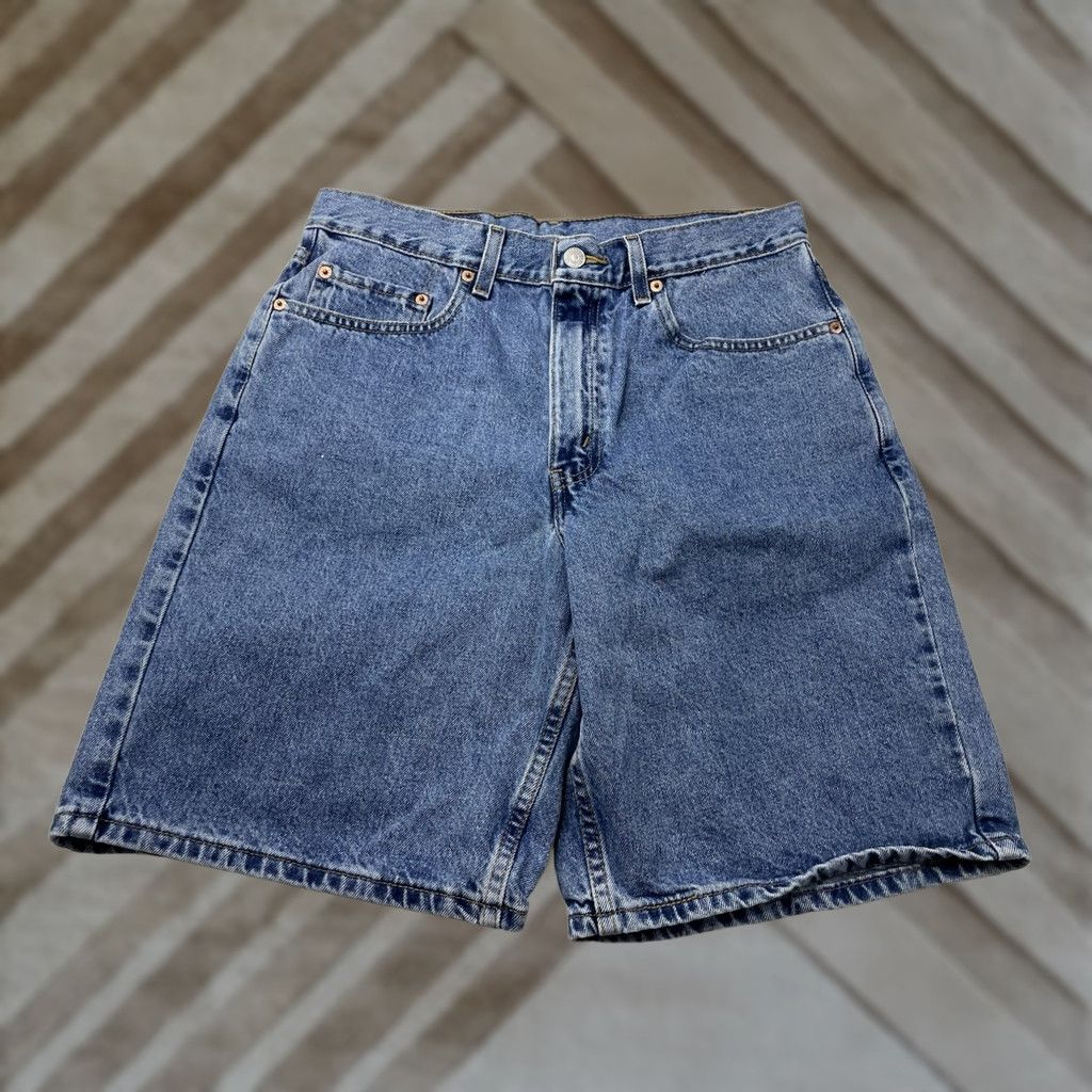 Levi's VINTAGE Levi's 550 Denim Shorts Mens 33 Blue Relaxed Fit Jorts Y2K Baggy Size US 33 - 1 Thumbnail