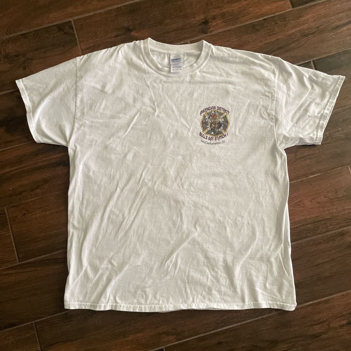 Vintage firefighter tee Size US XL / EU 56 / 4 - 2 Thumbnail