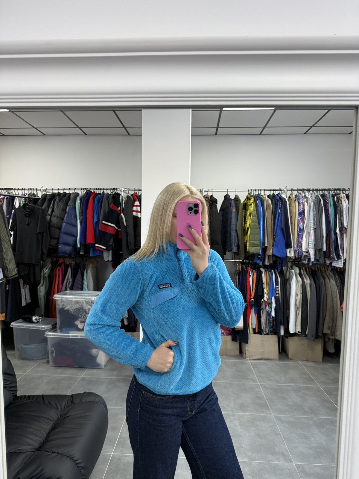 Patagonia Patagonia Snap-T Pullover Fleece Jacket Women Blue Size S Size S / US 4 / IT 40 - 2 Thumbnail