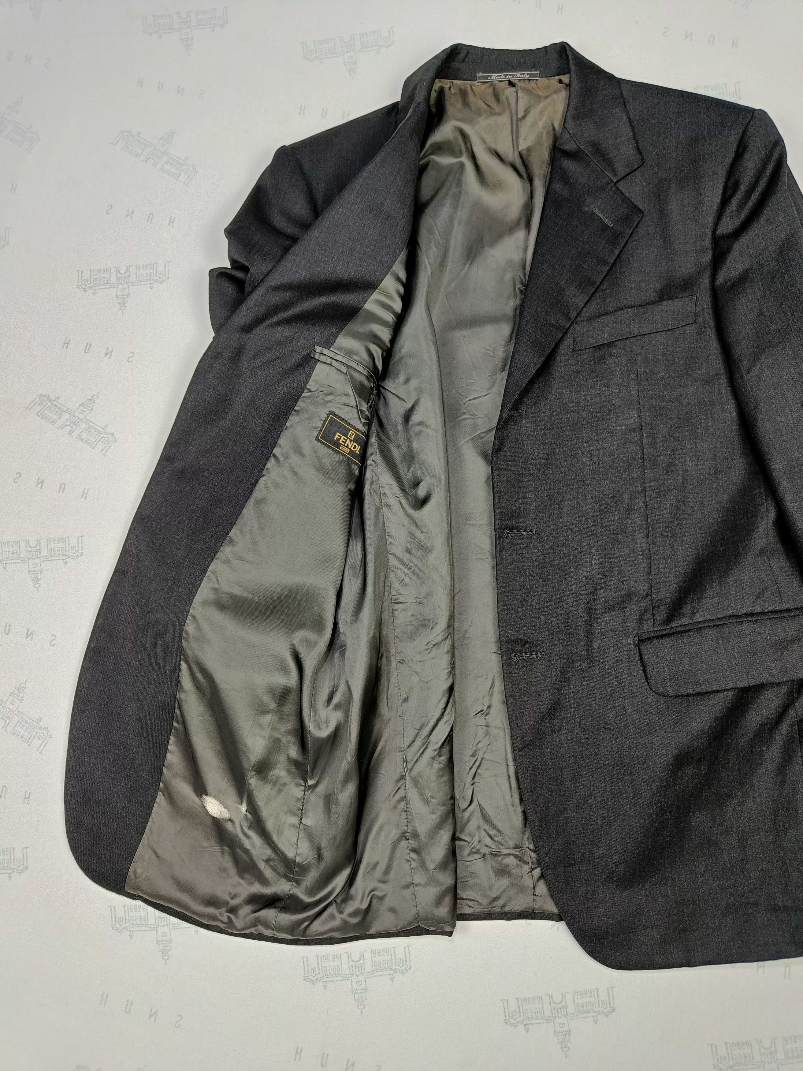 Fendi Vintage FENDI Single Breast WOOL BLAZER Size 38S - 8 Thumbnail