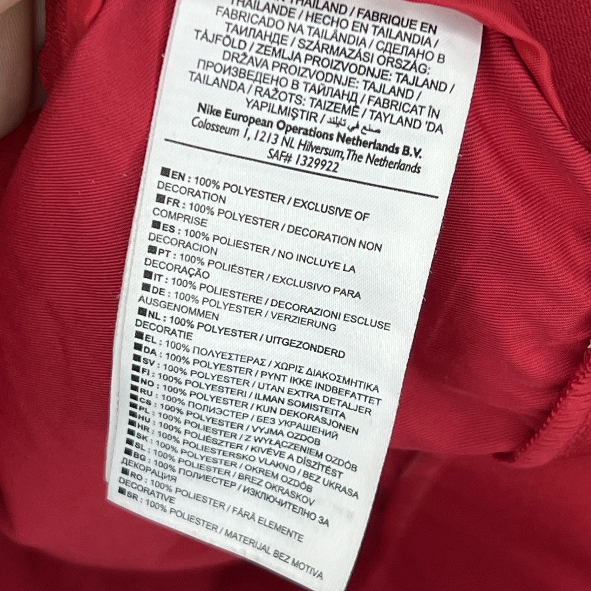Nike Nike Arsenal London Jersey Sweatshirt Zip Red Logo Size US L / EU 52-54 / 3 - 7 Thumbnail