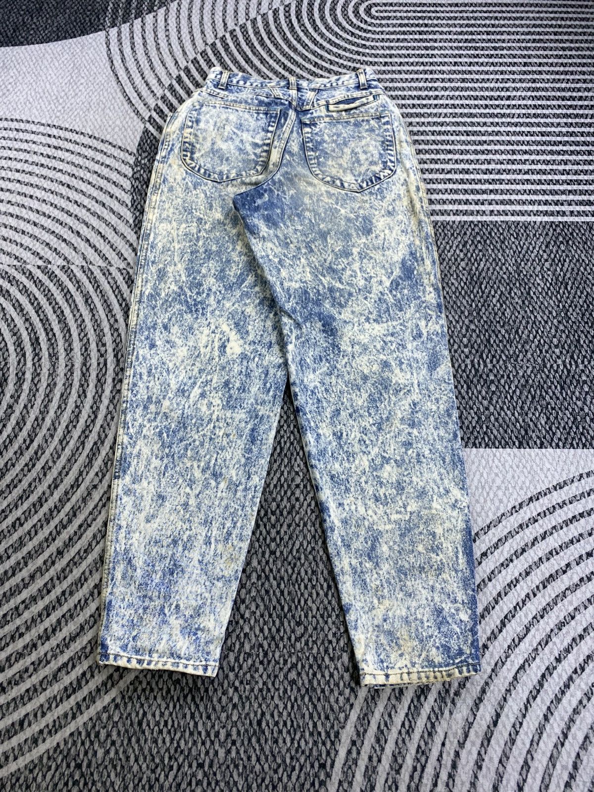 Japanese Brand Vintage Gold Rush Blue Washed Stain Jeans Size US 26 / EU 42 - 2 Thumbnail