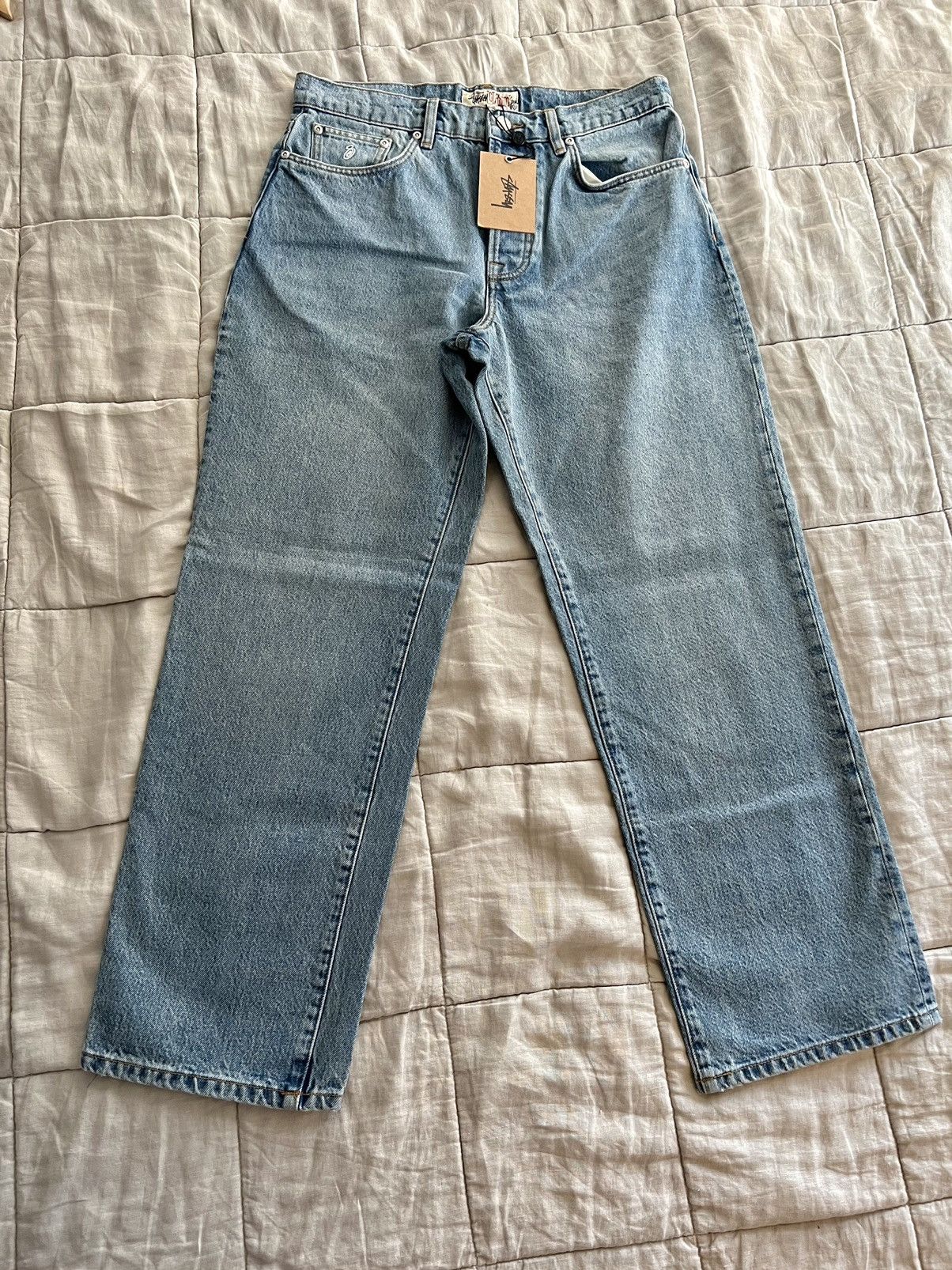 Stussy Stussy Denim Classic Jeans 30 “Washed Blue” | Grailed