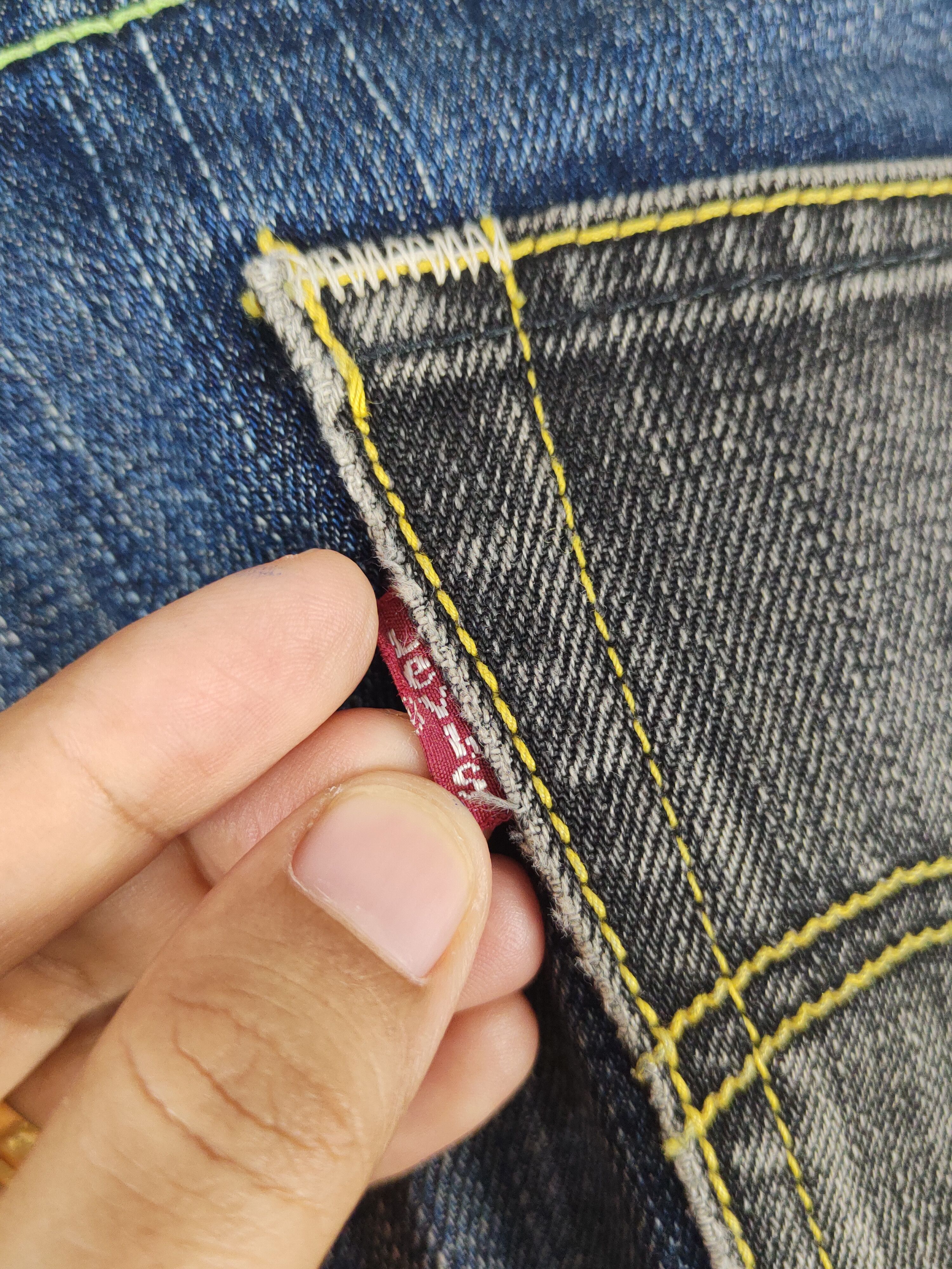 Levi's 503 Levi's Dark Blue Distressed Ripped denim Jeans #W1725 Size US 34 / EU 50 - 8 Thumbnail