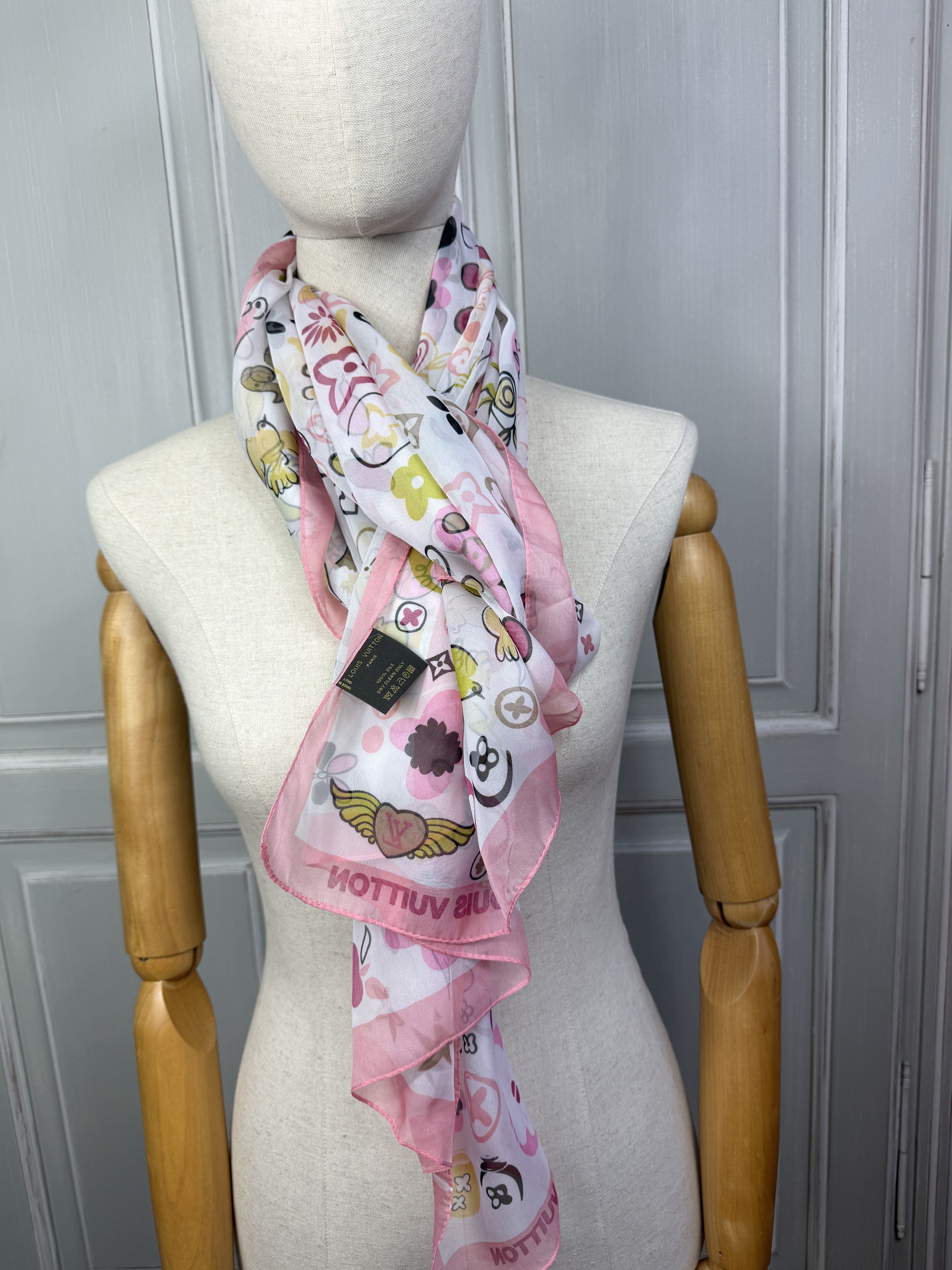 Louis Vuitton big monogram scarf silk louis vuitton Size ONE SIZE - 5 Thumbnail