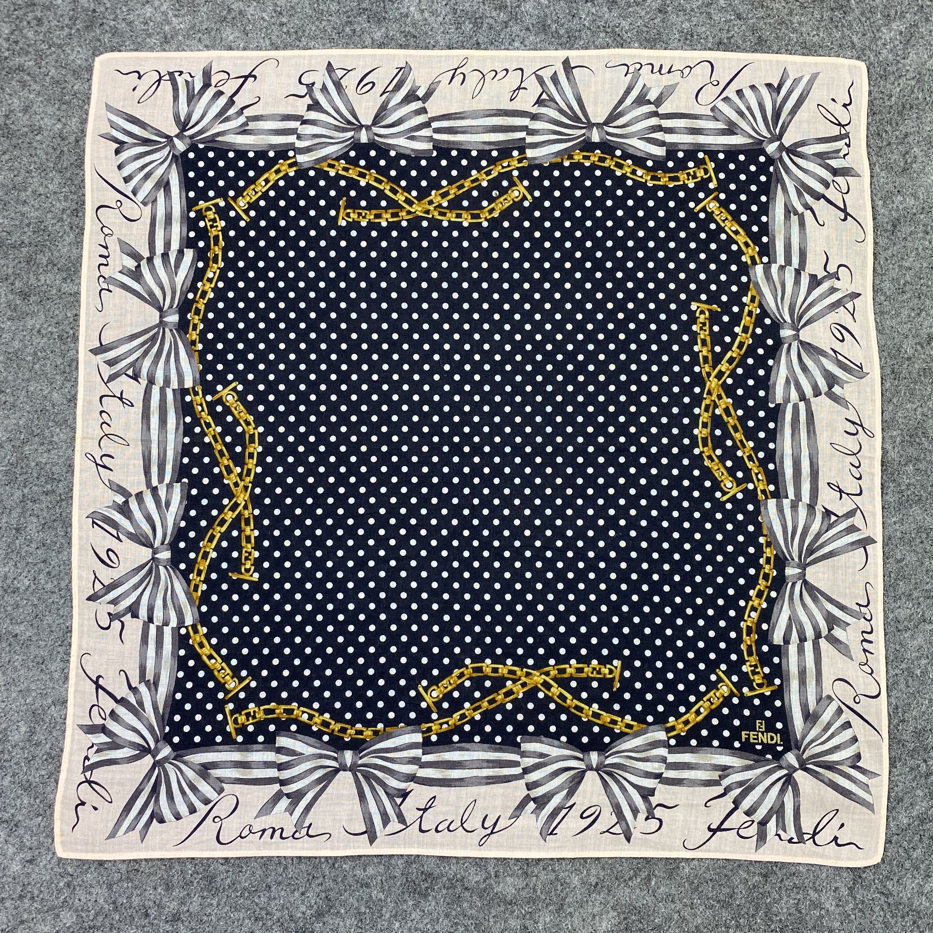 Fendi Fendi Handkerchief Neckerchief Bandana-B1650 Size ONE SIZE - 3 Thumbnail