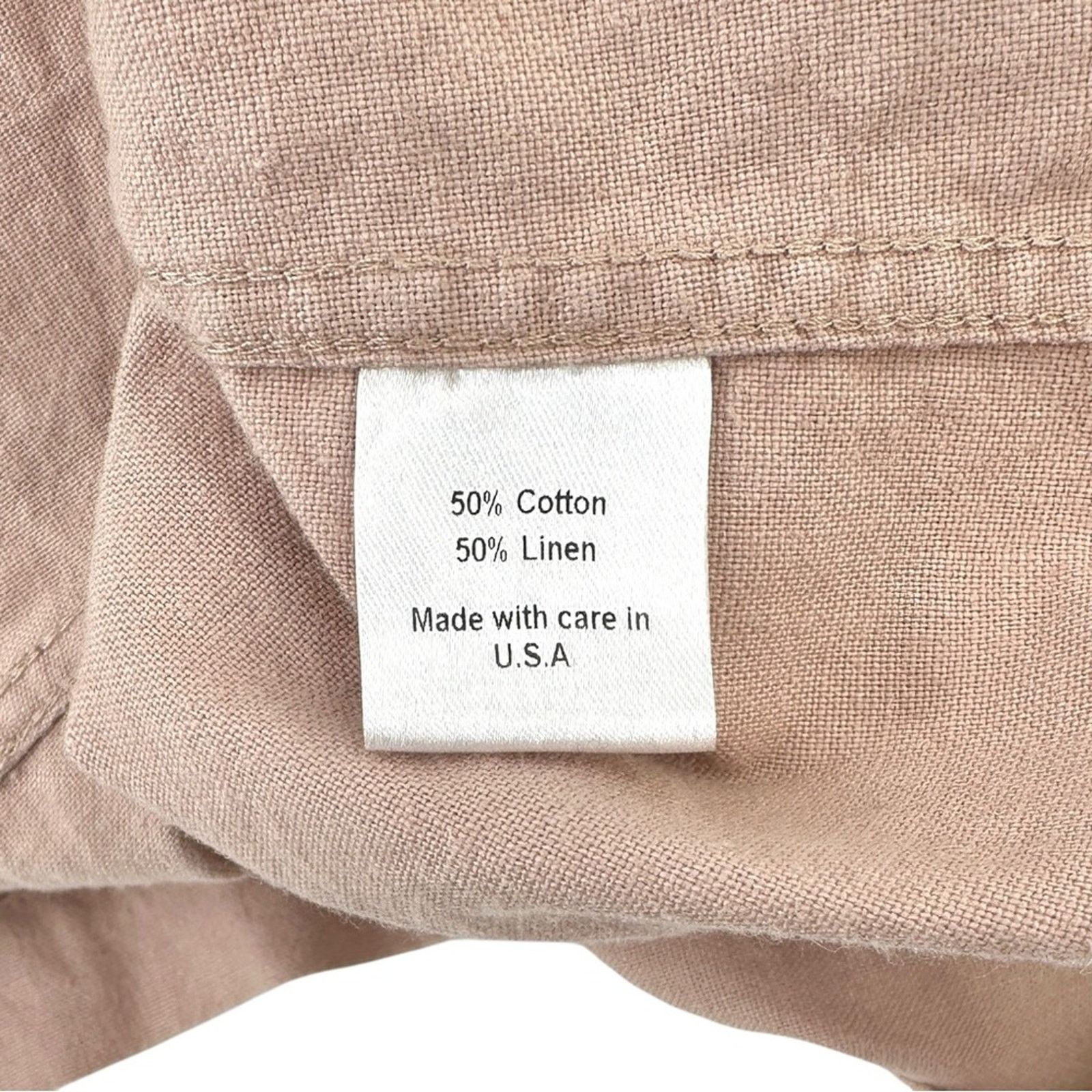 Corridor Rose Overshirt - Pink Cotton Linen Shirt Chore Jacket Coat Size US L / EU 52-54 / 3 - 7 Thumbnail
