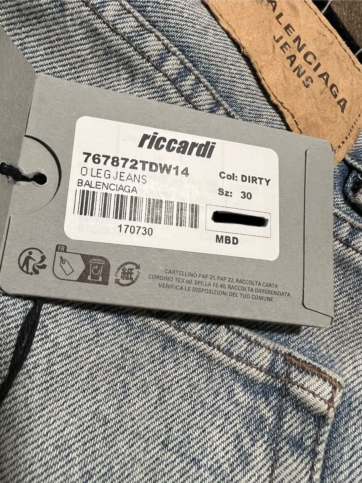 Balenciaga Balenciaga “O Leg” Jeans Size US 30 / EU 46 - 7 Thumbnail