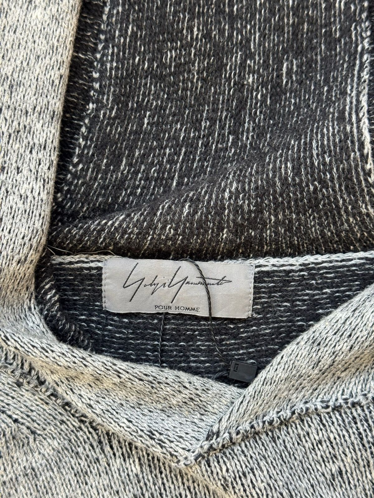 Yohji Yamamoto Yohji Yamamoto Pour Homme Grey Hoodie Size US L / EU 52-54 / 3 - 4 Thumbnail