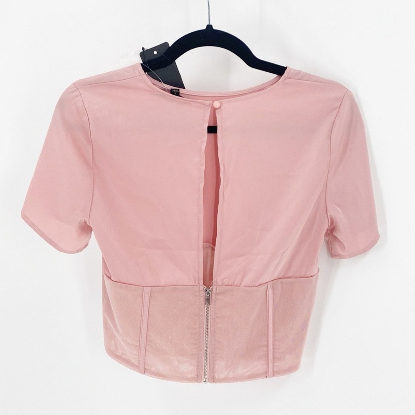 Other ShineStar pink cropped bendable boning sheer coquette top Size S / US 4 / IT 40 - 6 Thumbnail