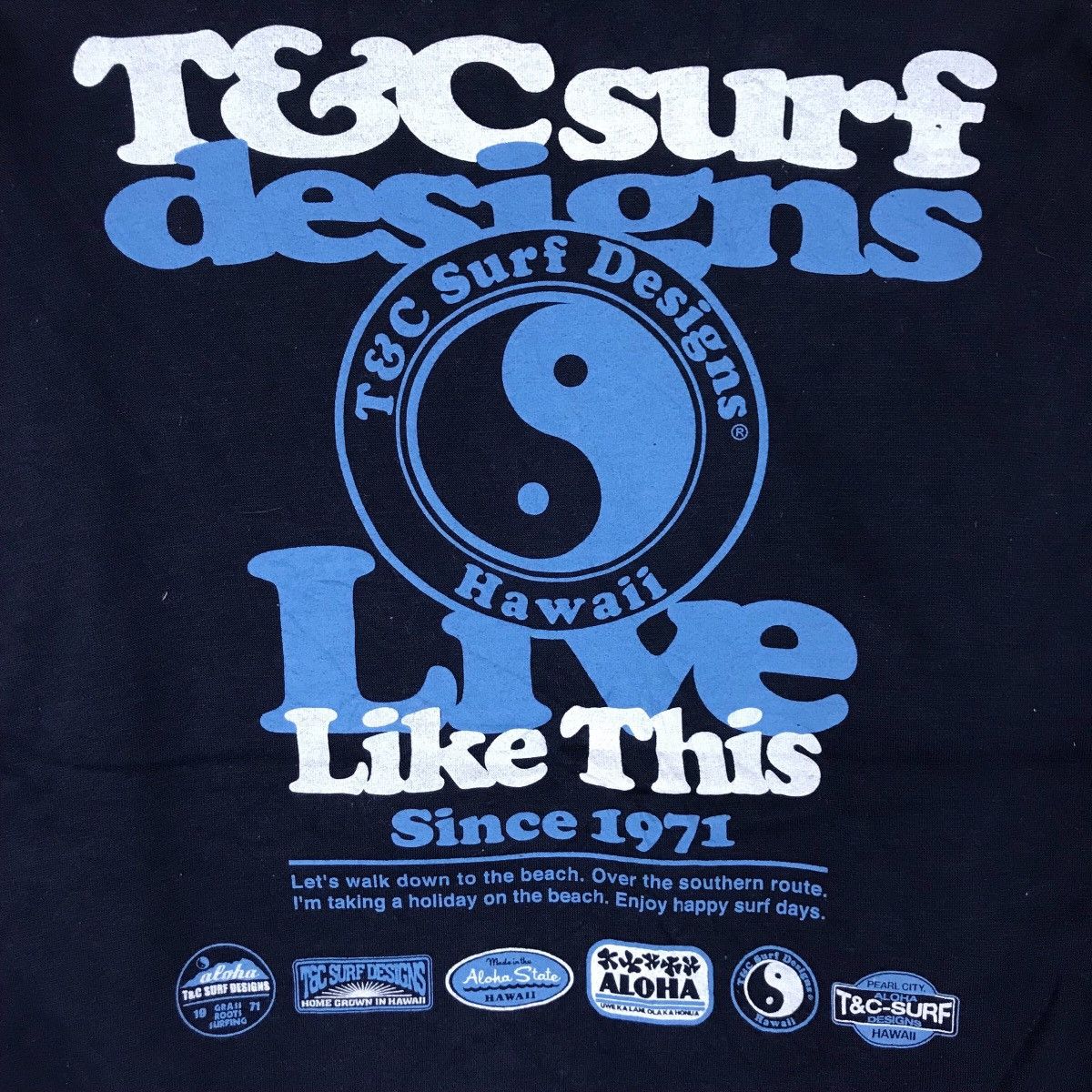 Vintage Vintage Town and Country Surf Designs Spell Out Pullover Size US L / EU 52-54 / 3 - 6 Thumbnail