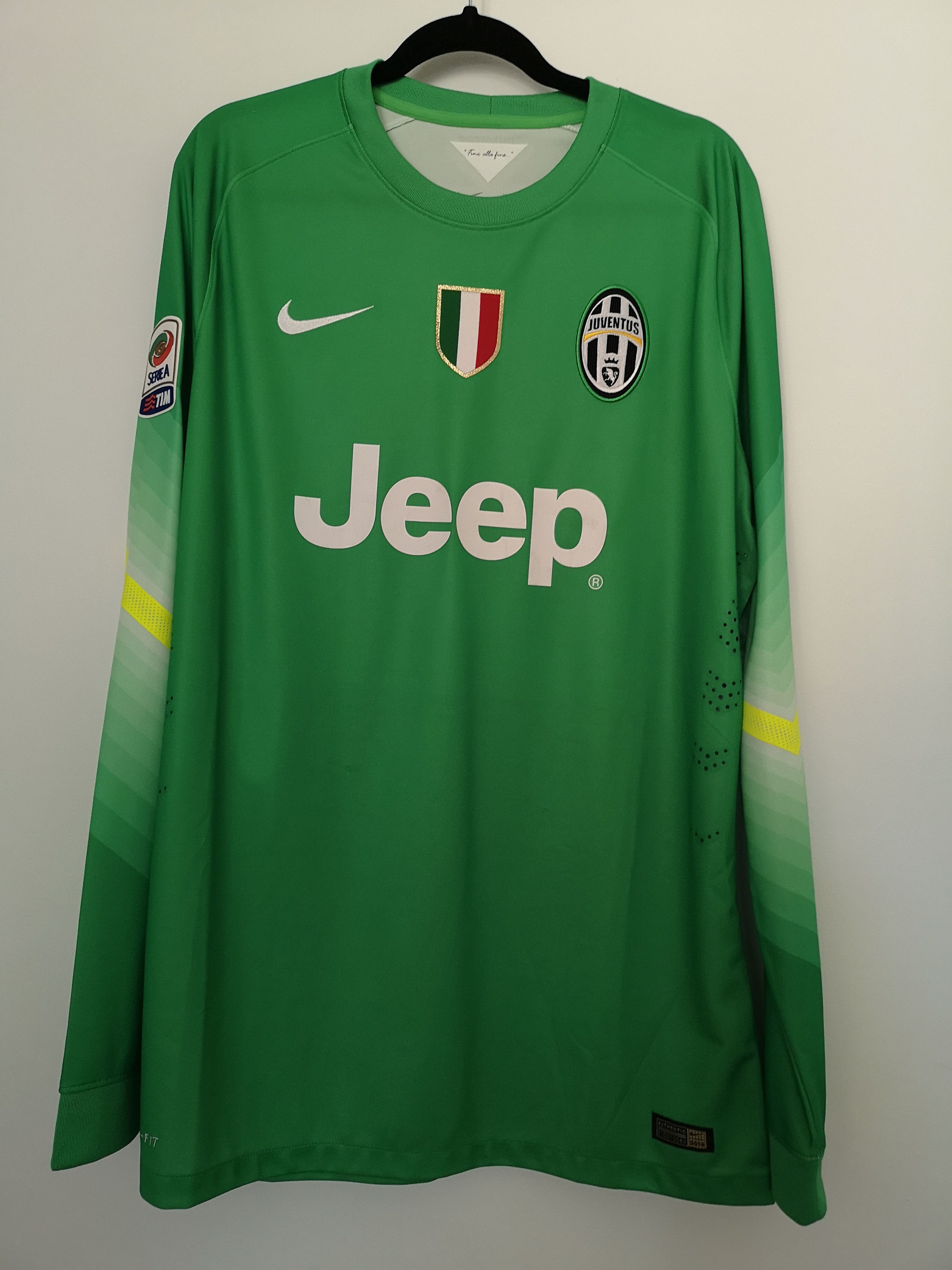 image of Nike Juventus 2014/2015, Match Issue Serie A, 30 Storari in Green, Men's (Size XL)