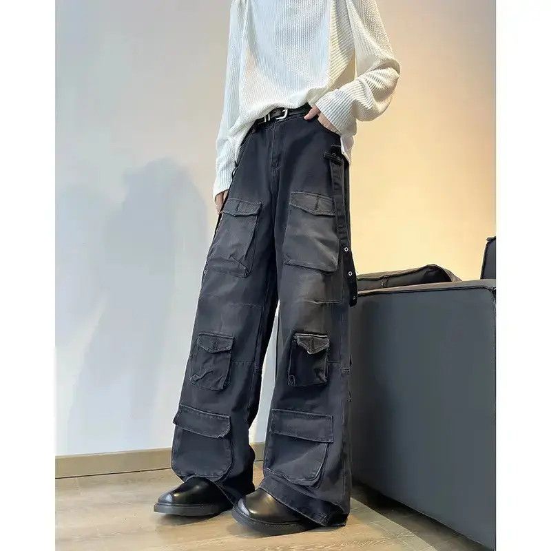 Japanese Brand Retro loose straight hip hop pocket jeans Size US 32 / EU 48 - 6 Thumbnail
