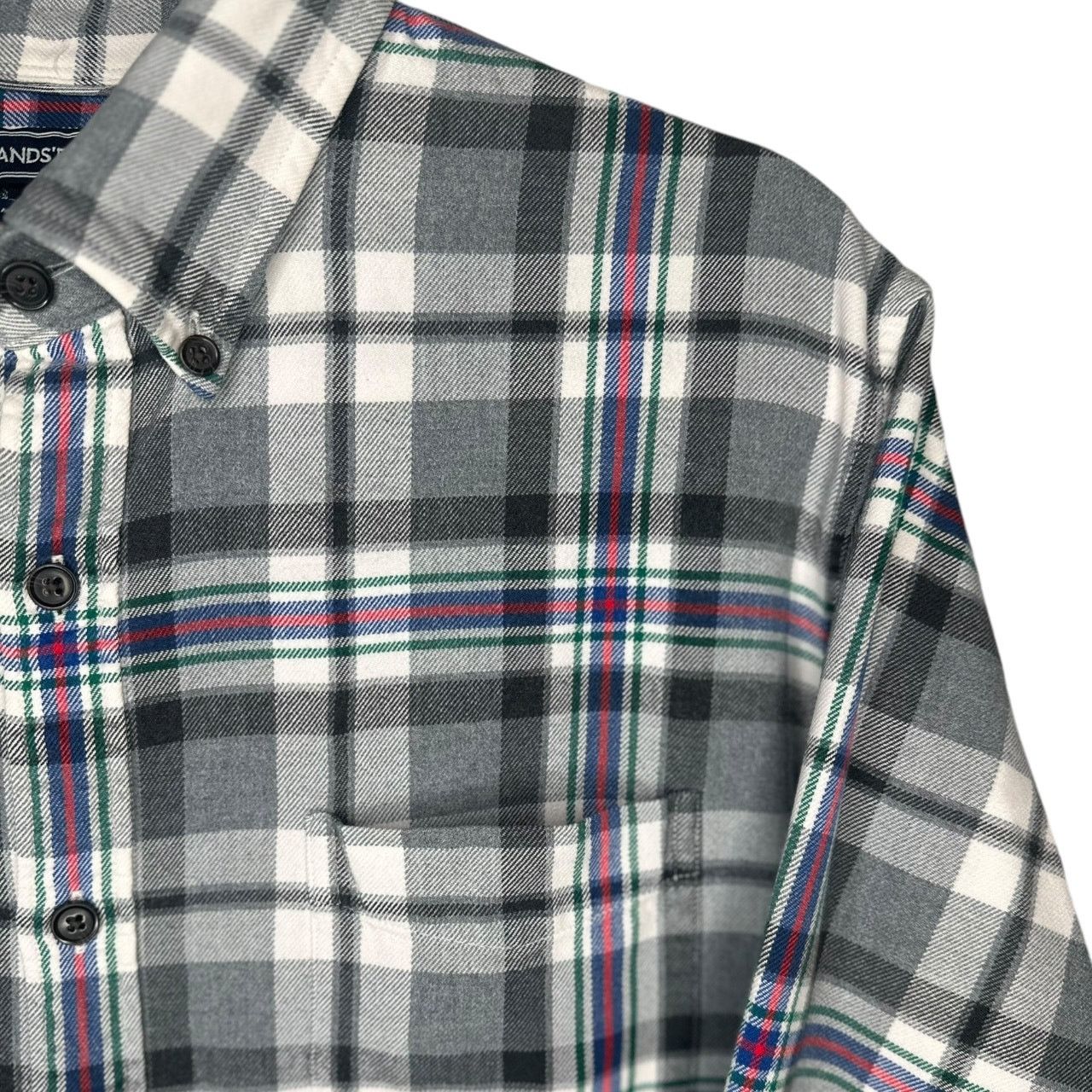 Lands' End Lands’ End Men’s L Plaid Button-Down Long Sleeve Shirt Size US L / EU 52-54 / 3 - 5 Thumbnail