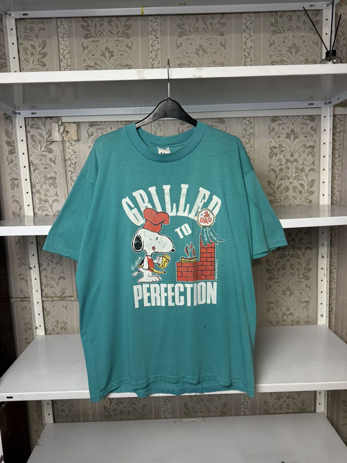 Vintage Vintage Snoopy shirt #1 Dad to perfection 80s Peanuts USA L Size US L / EU 52-54 / 3 - 1 Thumbnail
