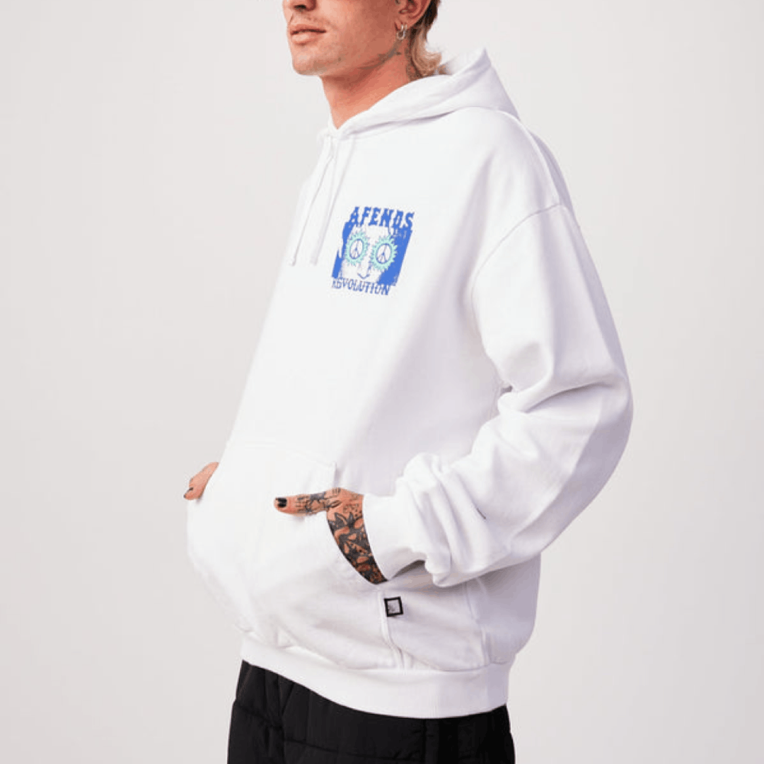 Afends NWT Afends - Utopia - Men's White Organic Hoodie - Medium Size US M / EU 48-50 / 2 - 16 Thumbnail