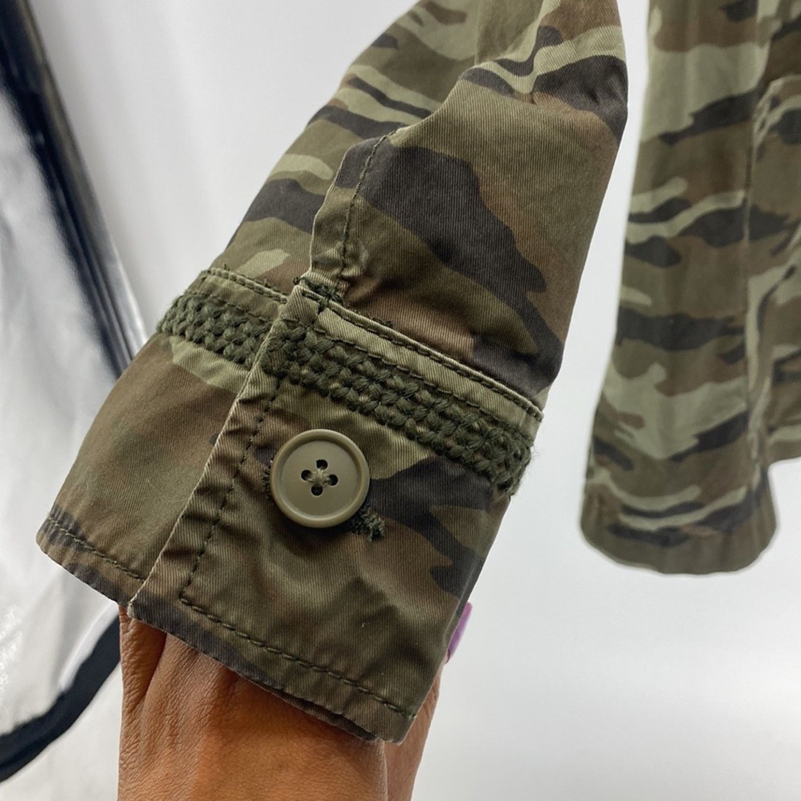 Other Caslon modern camo jacket contemporary hippie green petite M Size M / US 6-8 / IT 42-44 - 6 Thumbnail
