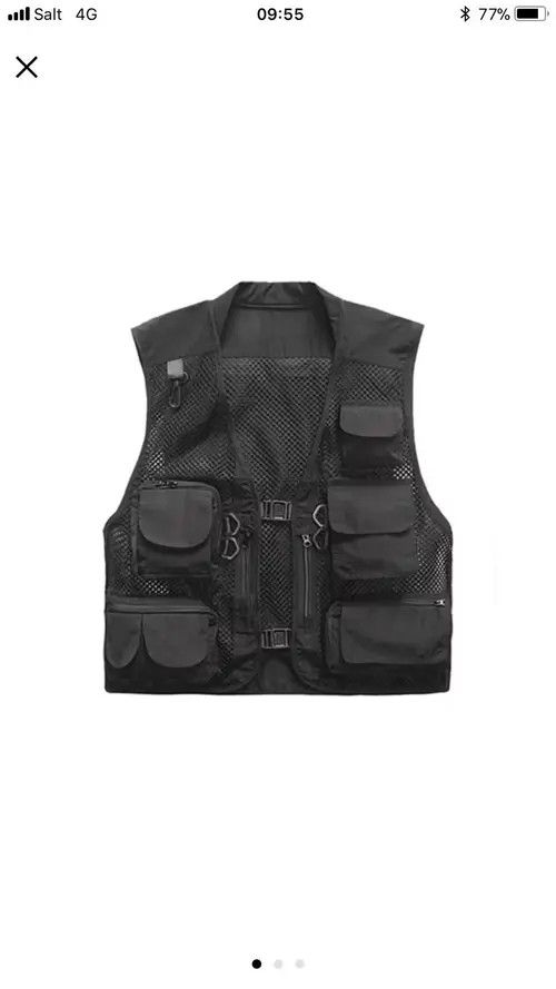 Handmade × Vintage Black Military Vest Size ONE SIZE - 2 Thumbnail