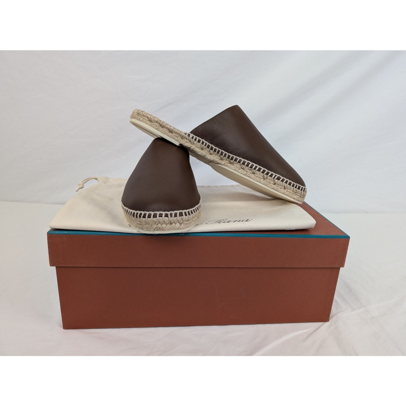 Loro Piana o1rshd1 Seaside Sabot Walk Silky Plonge Slipper in Brown Size US 9 / EU 42 - 18 Thumbnail