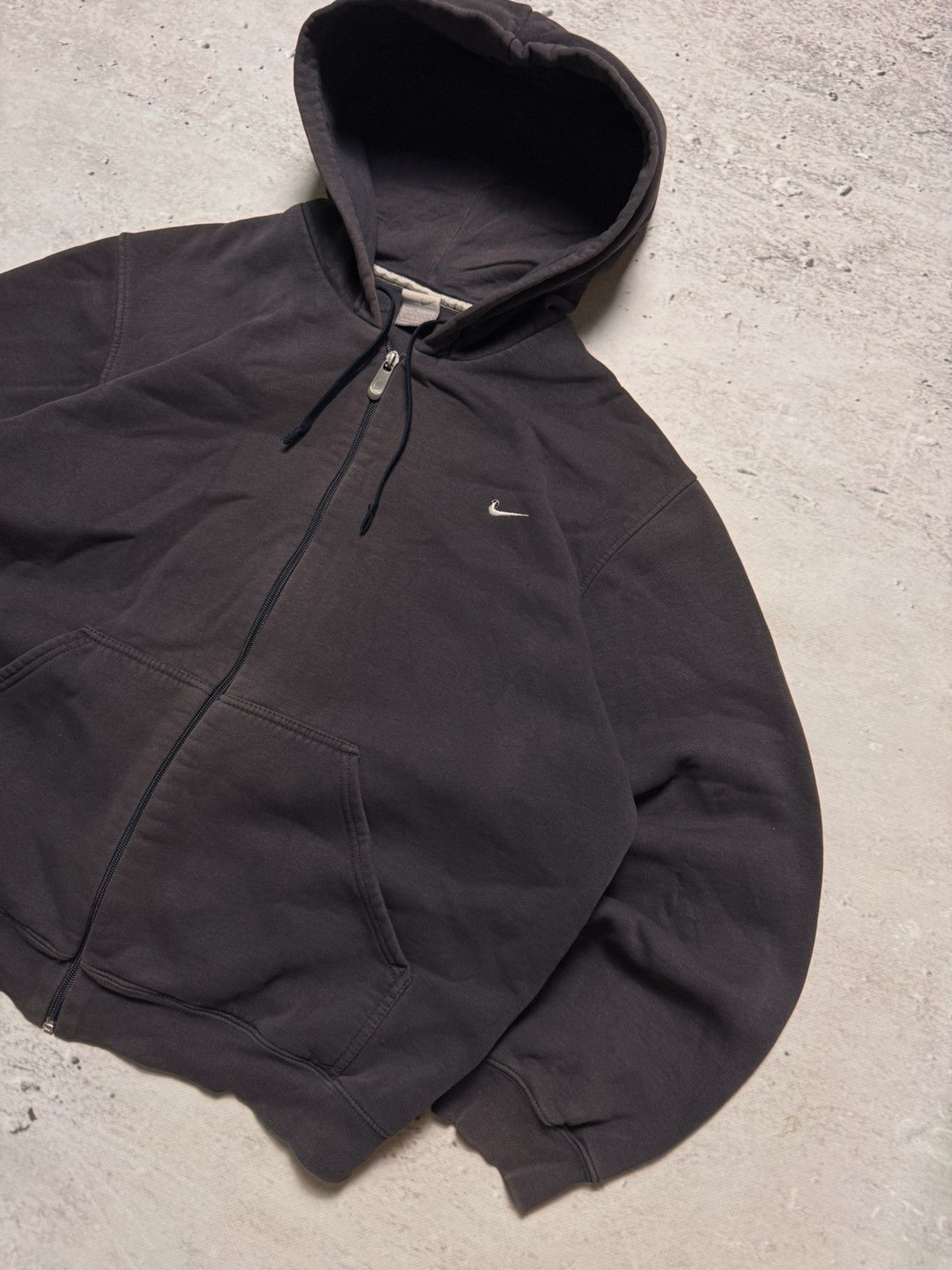 Nike × Vintage NIKE VINTAGE CENTER LOGO OVERSIZE BOXY ZIP HOODIE Size US L / EU 52-54 / 3 - 3 Thumbnail