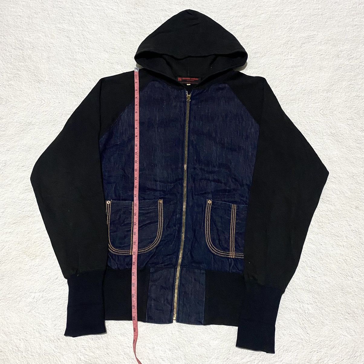 Evisu 🔥RARE🔥 Vintage Evisu Hidehiko Yamane Denim Ziphoodie Size US M / EU 48-50 / 2 - 4 Thumbnail