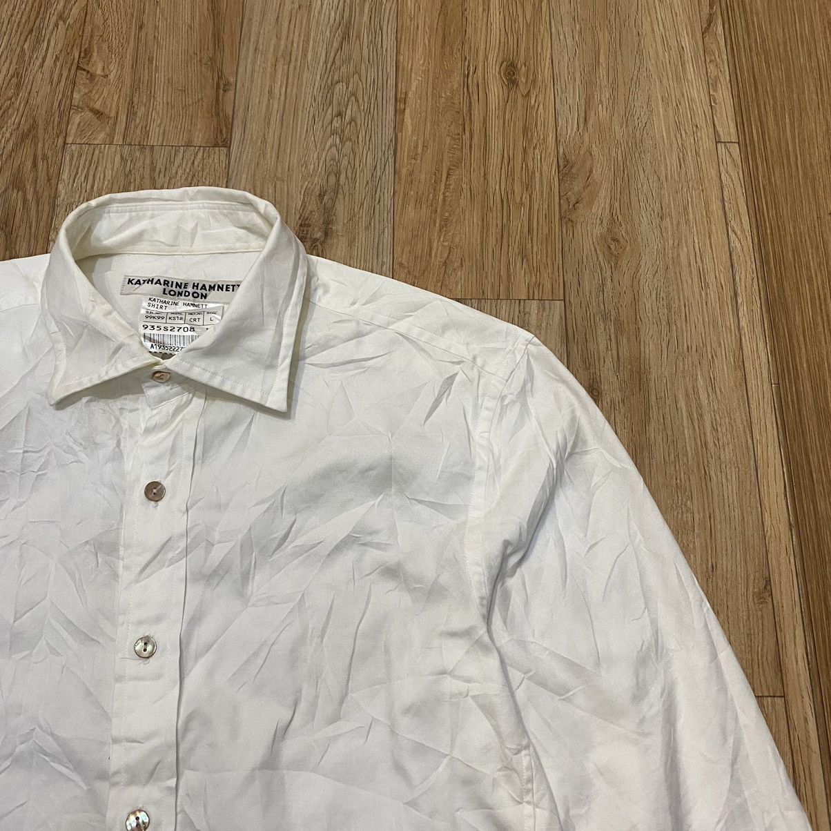 Katharine Hamnett London Katharine Hamnett London White Shirt Button Up Size US M / EU 48-50 / 2 - 3 Thumbnail