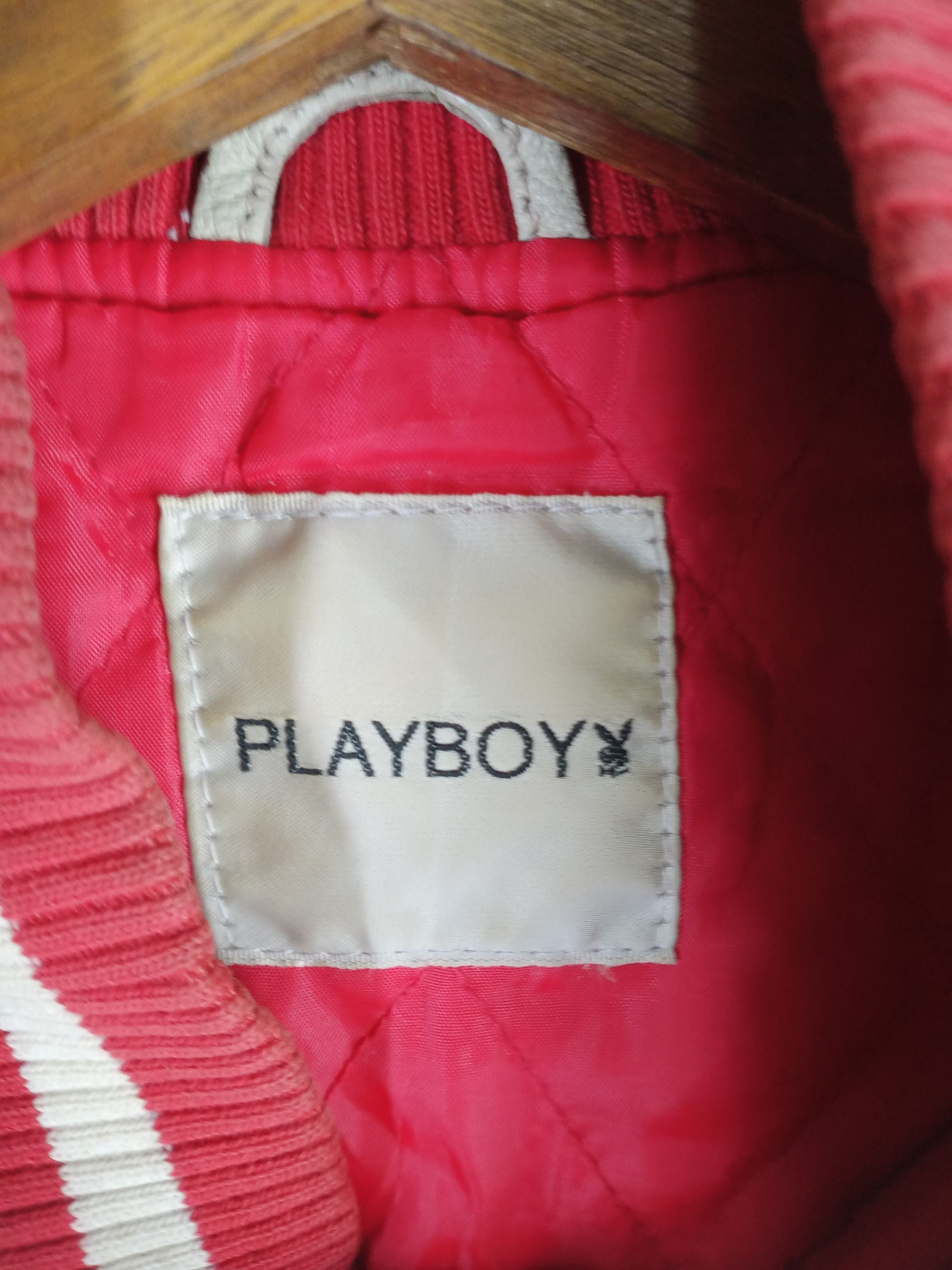 Playboy RARE VINTAGE PLAYBOY LEATHER SLEEVES VARSITY JACKET Size US S / EU 44-46 / 1 - 5 Thumbnail