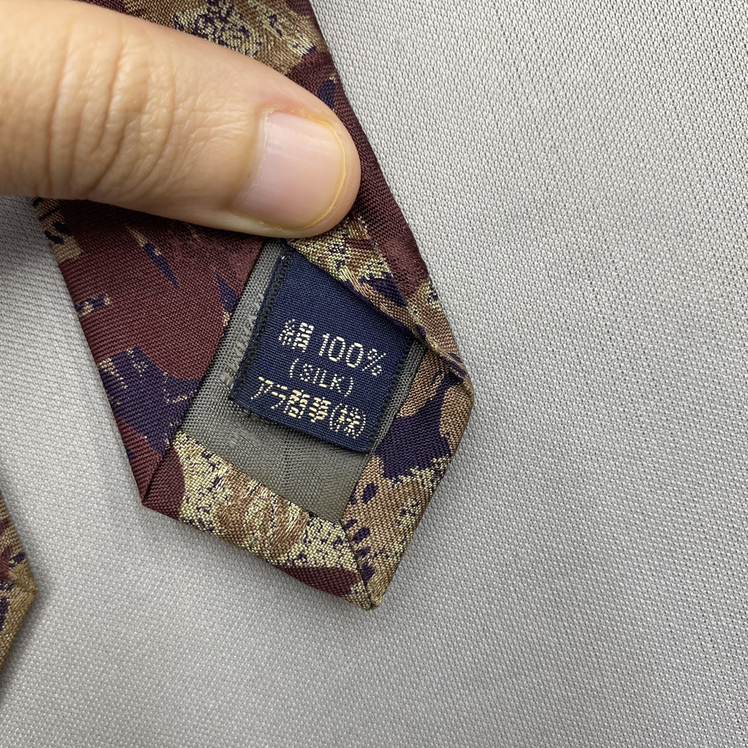 Japanese Brand Vintage Sonia Rykiel Homme SILK Necktie Cravate Pure Silk Size ONE SIZE - 7 Thumbnail
