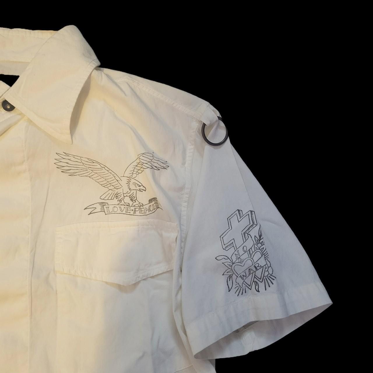 Hysteric Glamour × roarguns Roarguns Embroidered Poem Button Up Shirt Size US M / EU 48-50 / 2 - 2 Thumbnail