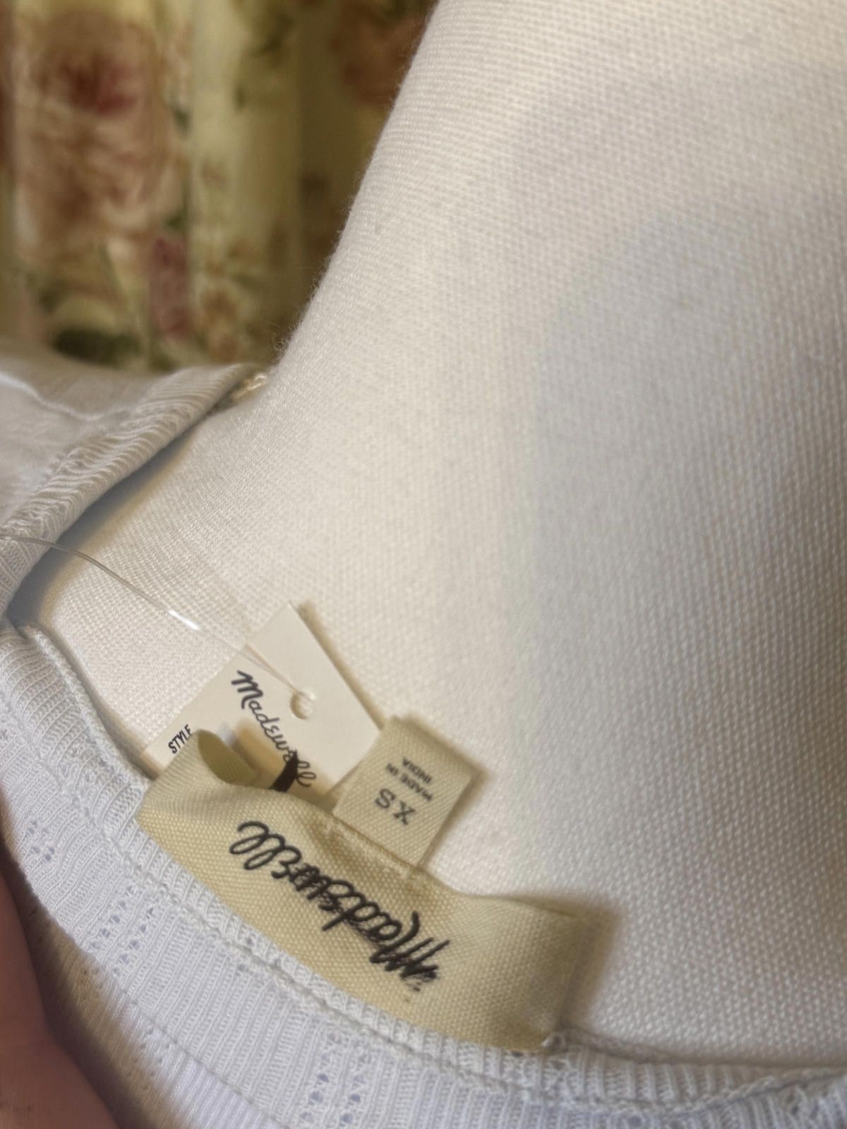 Madewell NWT! Madewell Light Blue Ribbed V-Neck Fitted Top Women's XS Size XS / US 0-2 / IT 36-38 - 6 Thumbnail