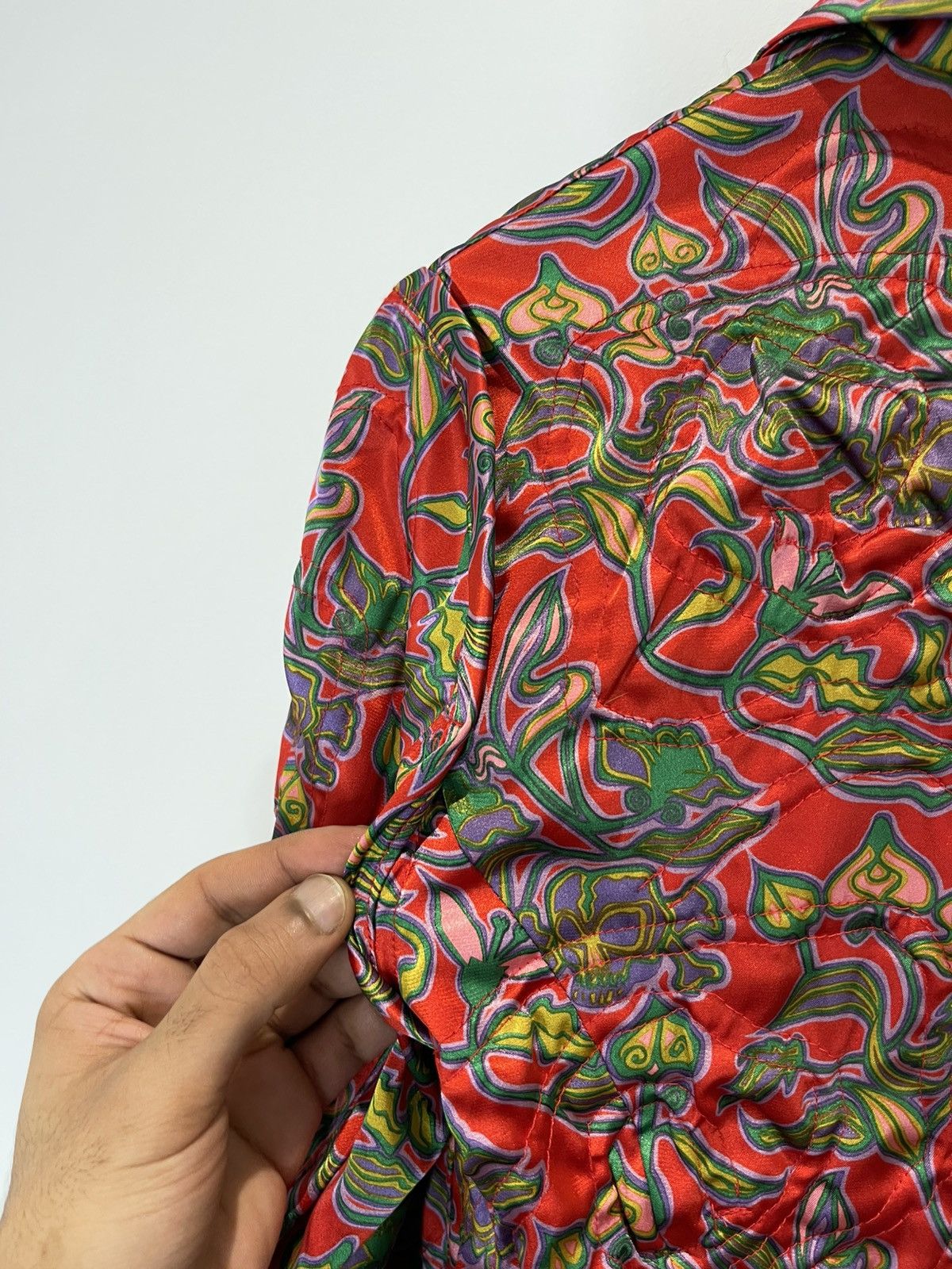 Undercover Undercover FW01 “DAVF” Red Skull-Floral Jacket w Drawstrings Size S / US 4 / IT 40 - 21 Thumbnail