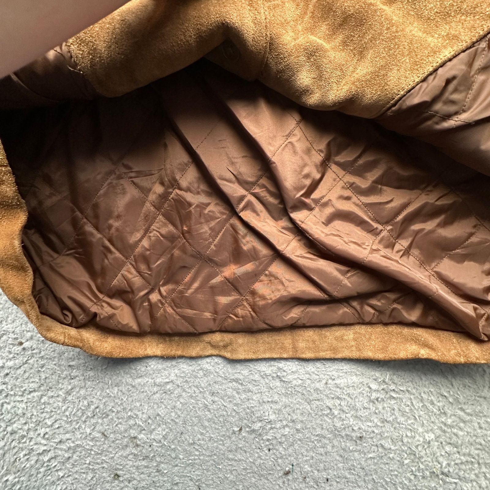 J.Crew Vintage J Crew Suede Leather Brown Button Mens Coat Large Size US L / EU 52-54 / 3 - 14 Thumbnail