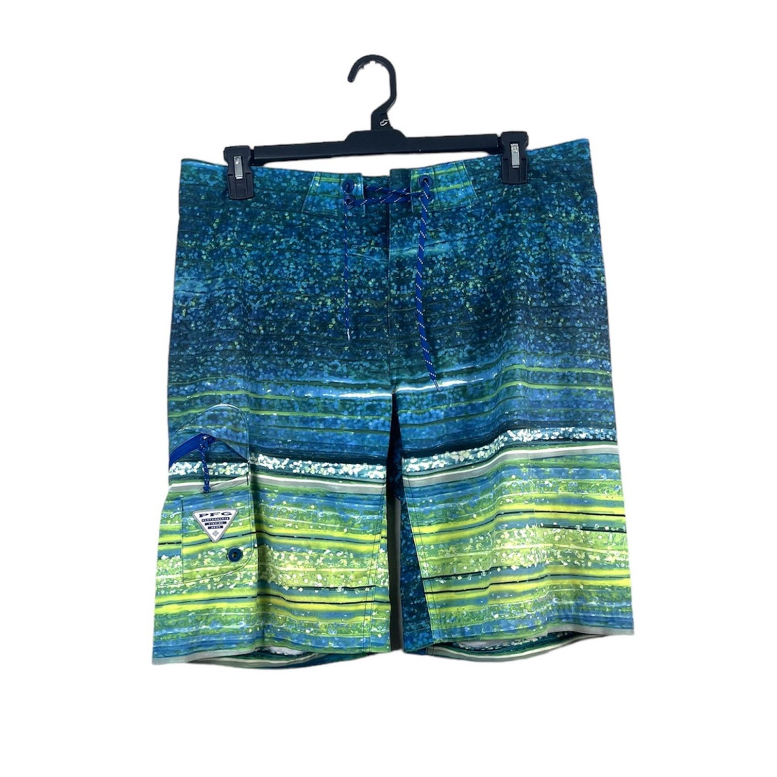 Columbia Men's Blue and Green Columbia Swim Trunks 36 Size US 36 / EU 52 - 1 Thumbnail