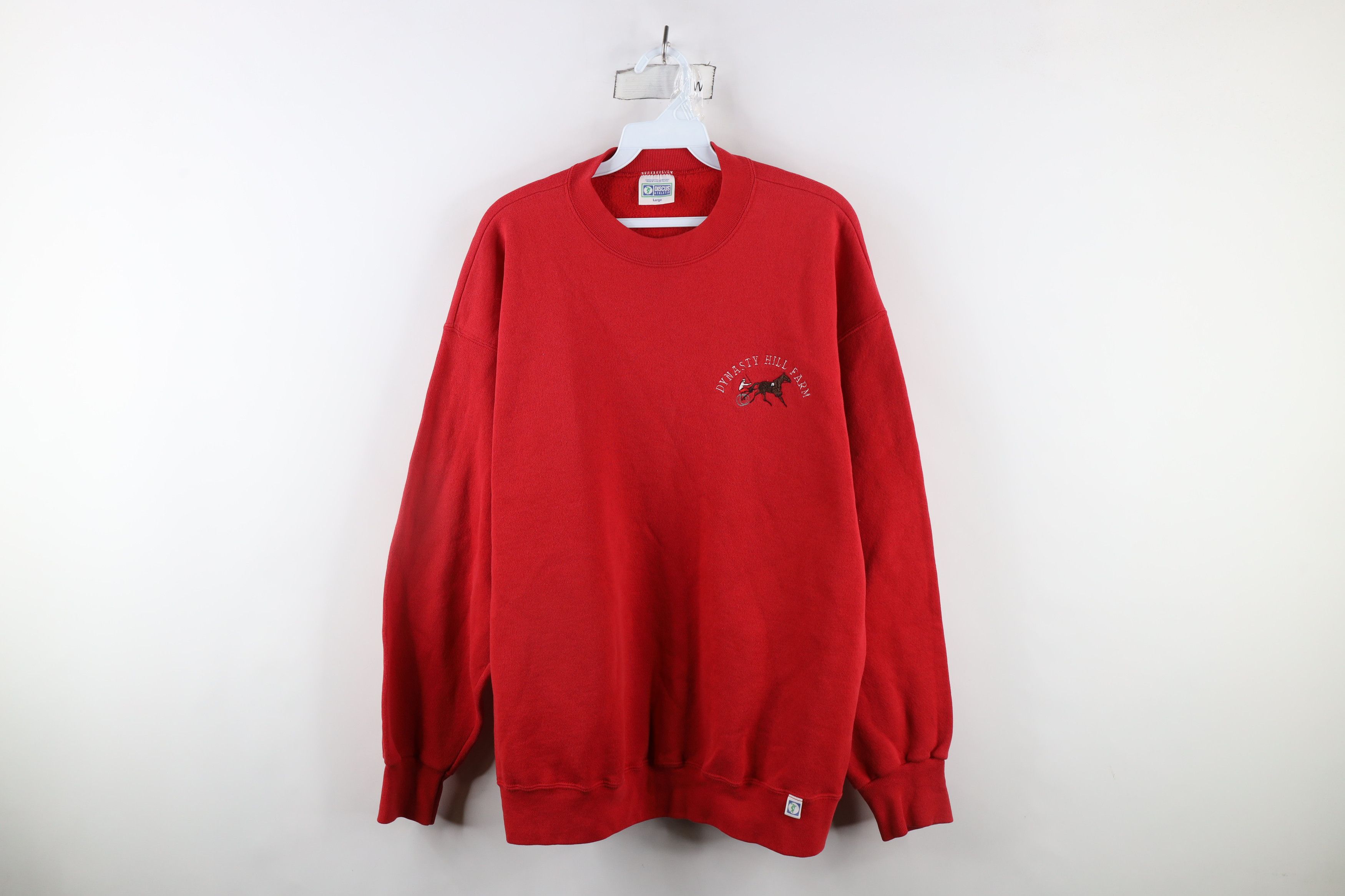 Vintage Vintage 90s Streetwear Farm Horse Equestrian Sweatshirt USA Size US L / EU 52-54 / 3 - 1 Thumbnail