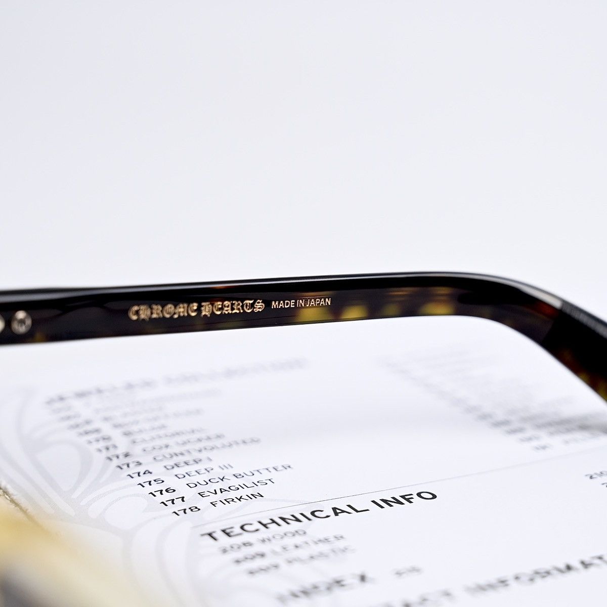 Chrome Hearts CHROME HEARTS SMOKE SHOW PALE ALE - DARK TORTOISE SUNGLASSES Size ONE SIZE - 5 Thumbnail