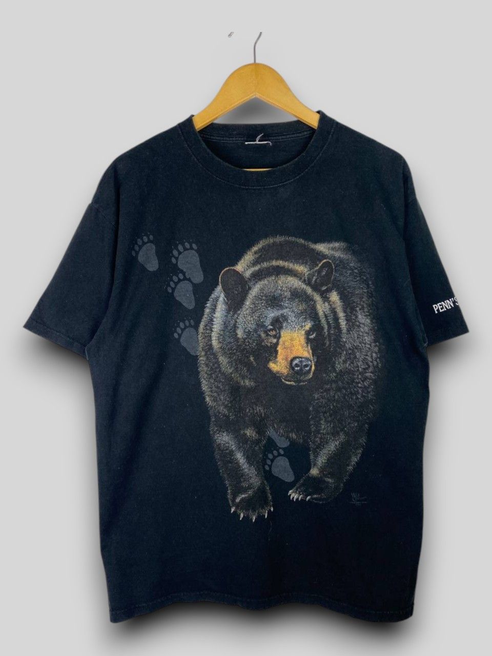 Vintage vintage grizzly bear by wild cotton tee Size US L / EU 52-54 / 3 - 1 Thumbnail