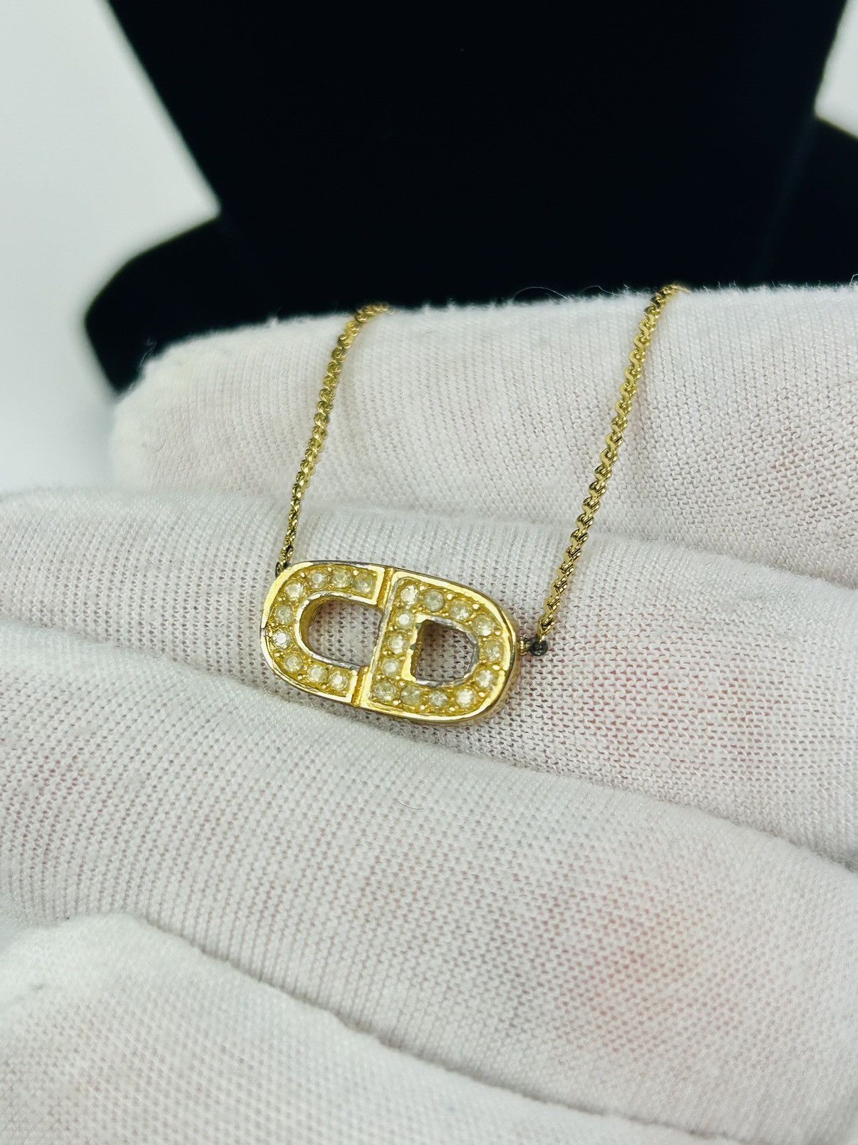 Dior Dior Encrusted CD Necklace Size ONE SIZE - 2 Thumbnail
