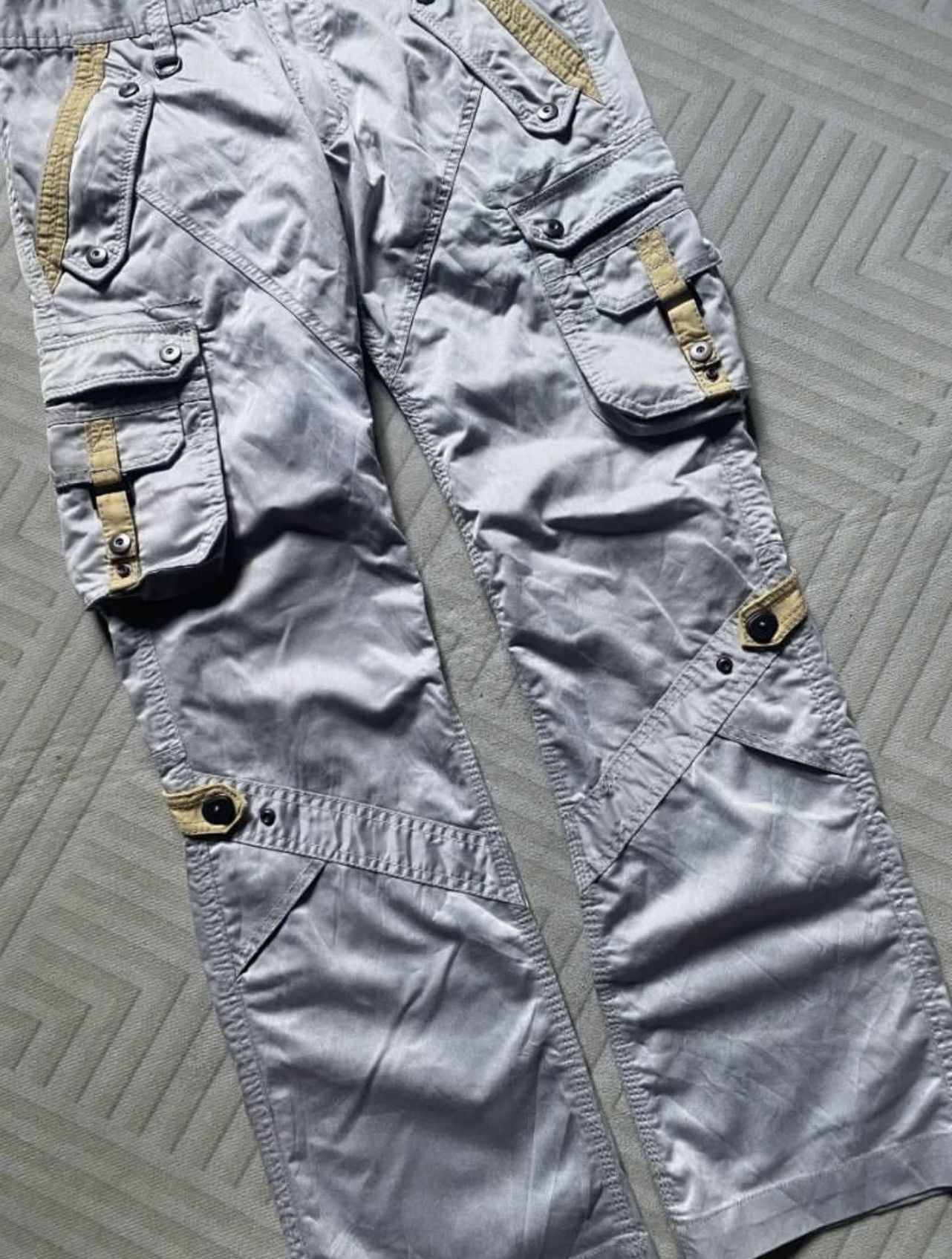 Yasuyuki Ishii Cyberpunk Nicole Club For Men Flared Cargo like Rick Owens Size US 33 - 4 Thumbnail