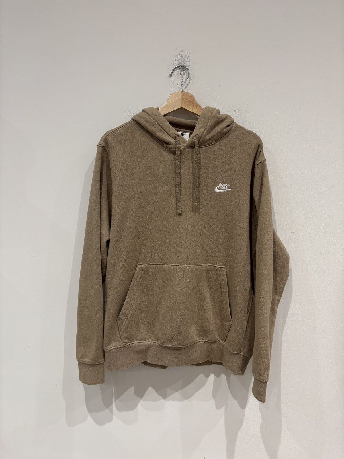 Nike Nike Fleece Pullover Hoodie Khaki Brown Size: L Size US L / EU 52-54 / 3 - 1 Thumbnail