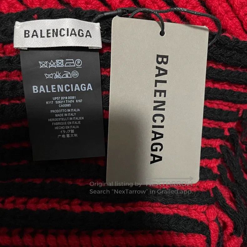Balenciaga Balenciaga Wool Scarf Size ONE SIZE - 3 Thumbnail
