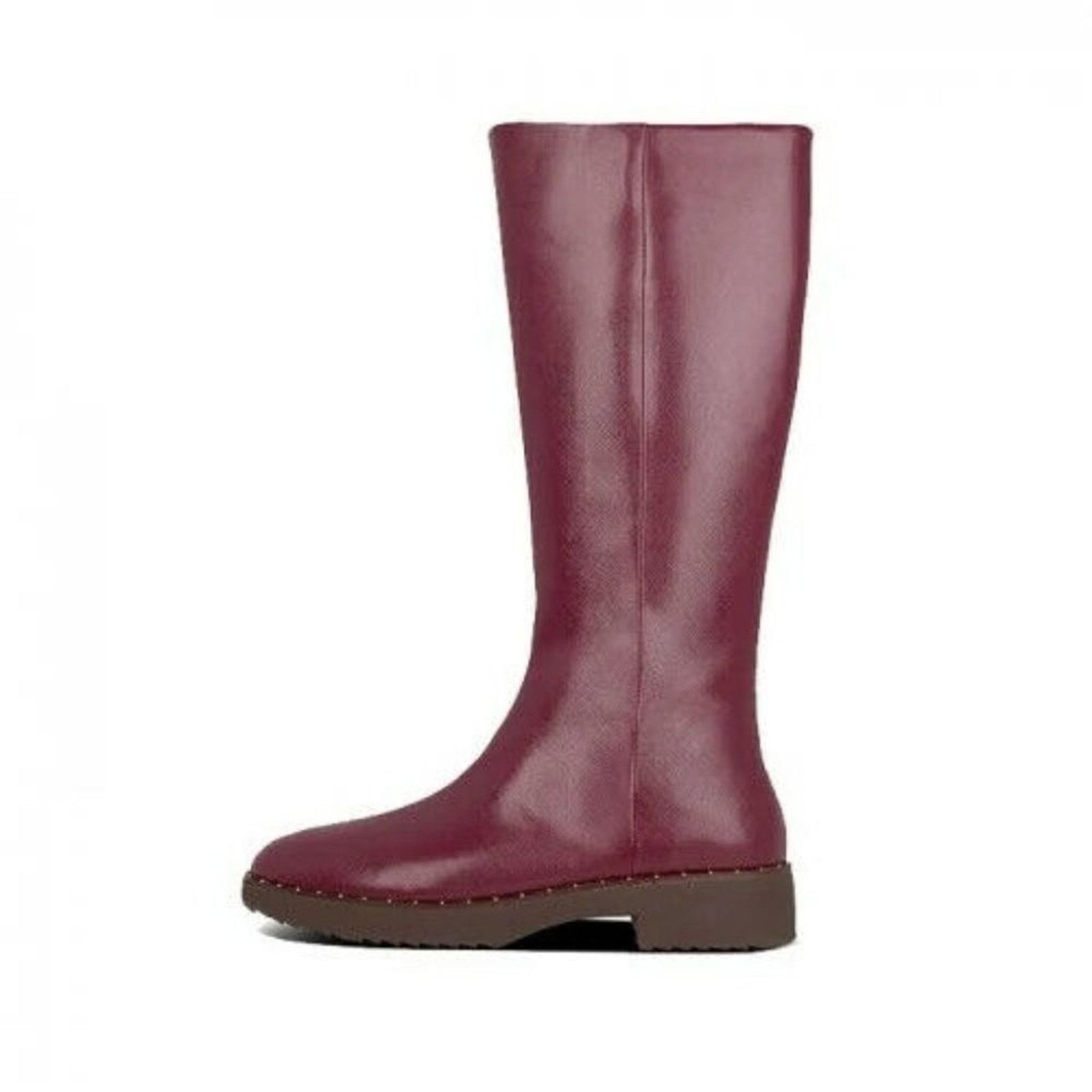 Other NEW Sz 5 FitFlop Mari Safferano Knee-High Zip Burgundy Boots Size US 5 / IT 35 - 2 Thumbnail