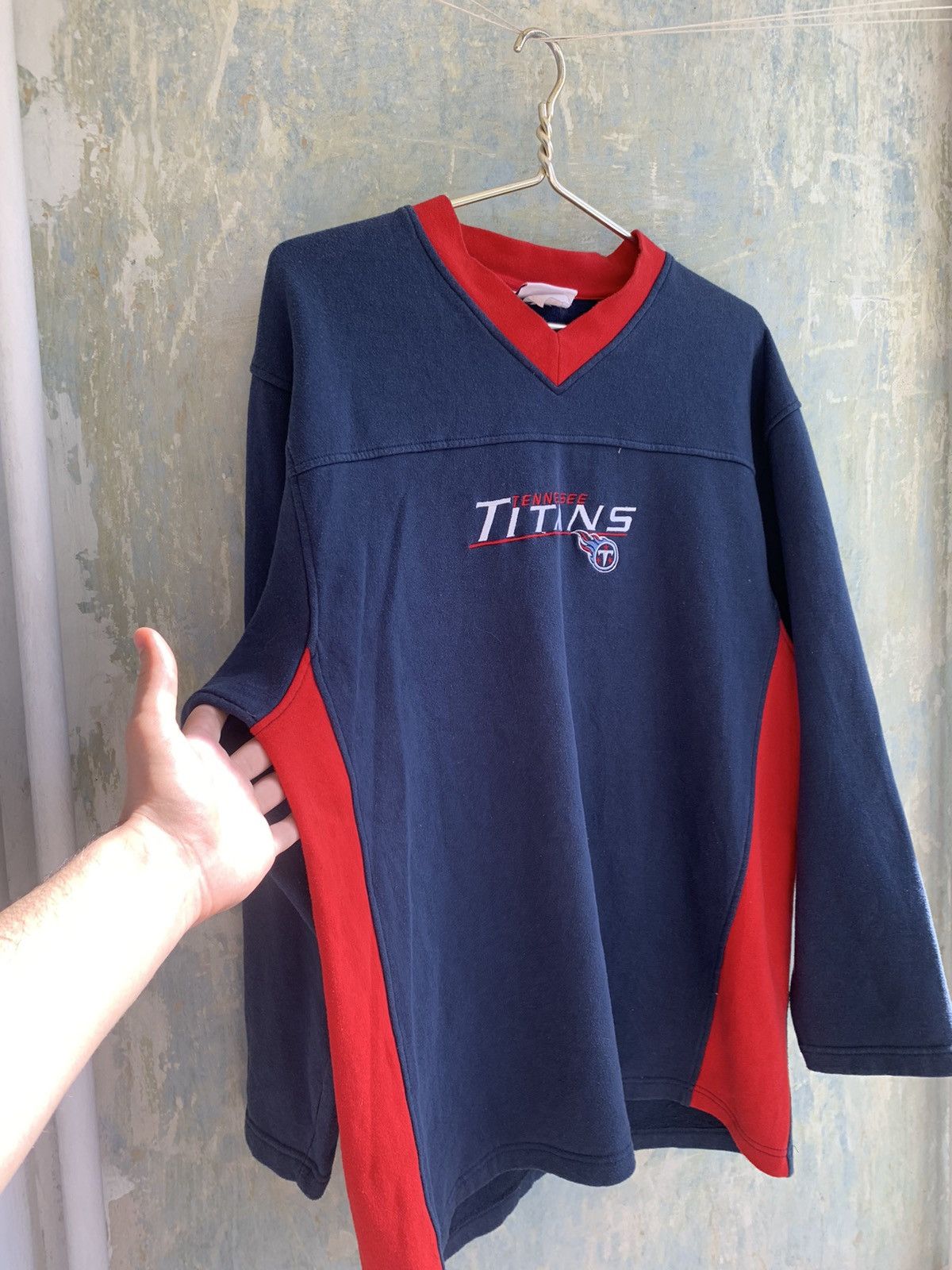 NFL × Vintage Vintage Rare NFL Football Tennessee Titans Sweatshirt Crewne Size US M / EU 48-50 / 2 - 6 Thumbnail